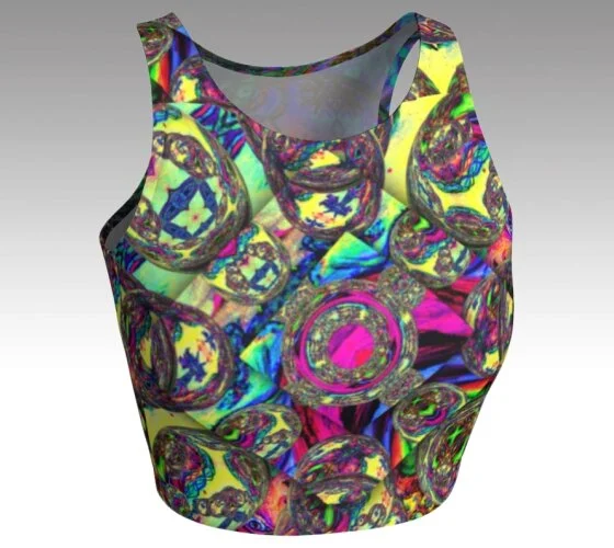 Spirit  Molecule Crop Top