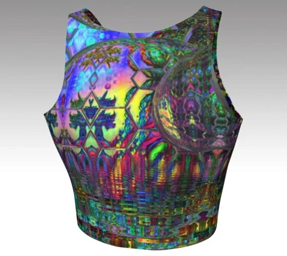Spirit  Molecule Crop Top