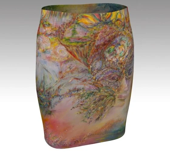 Gaea fitted skirt