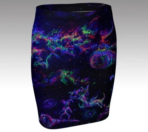 Fitted space skirt