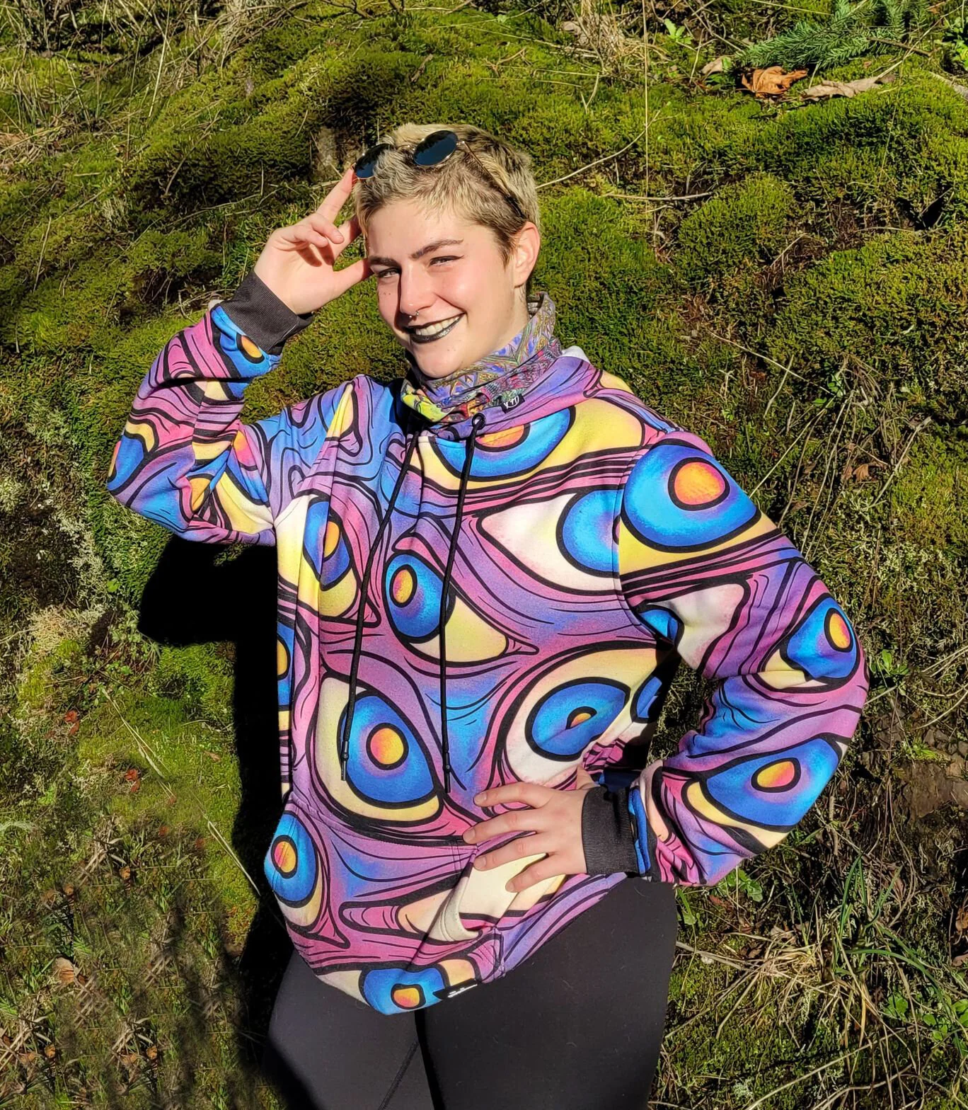 Cosmic Reflections Mini Infinity Scarf 