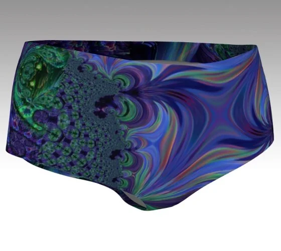 Fractal Love Booty Shorts