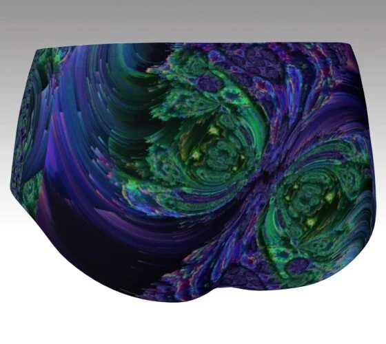 Fractal Love Booty Shorts