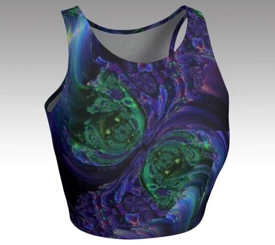 Fractal Love Crop Top