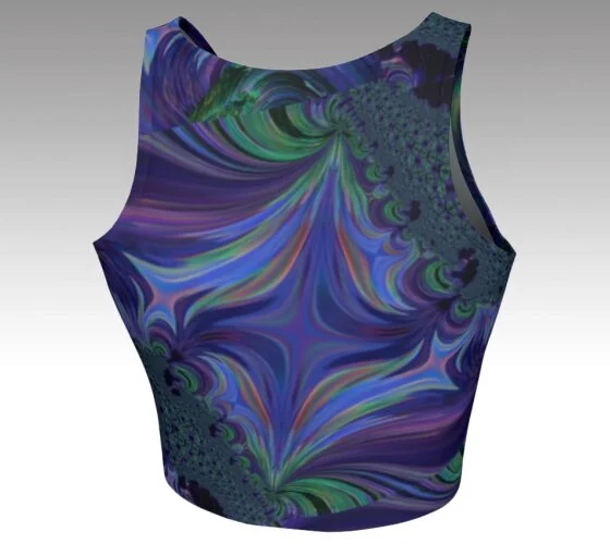 Fractal Love Crop Top