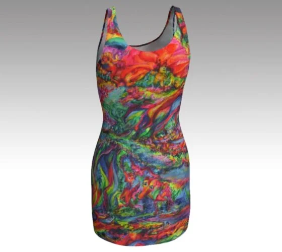 Portal Hopping Fitted Dress