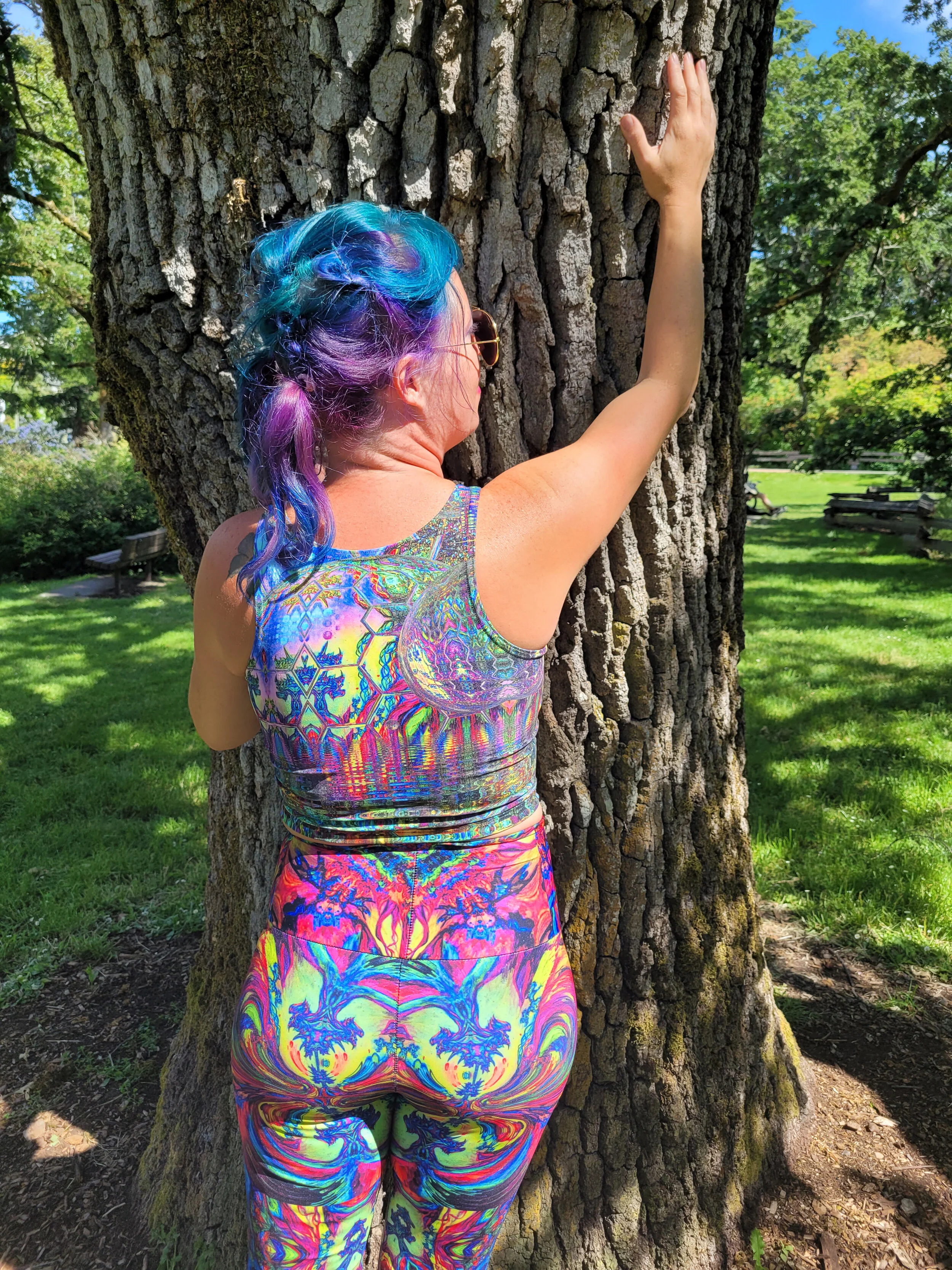 Spirit  Molecule Crop Top