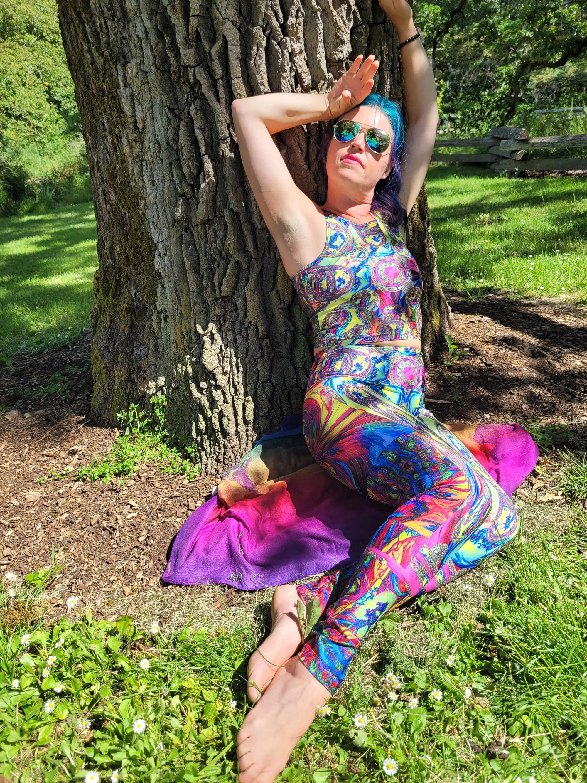 Kerrilynn looking cool Spirit Molecule Yoga pants etsy.jpg