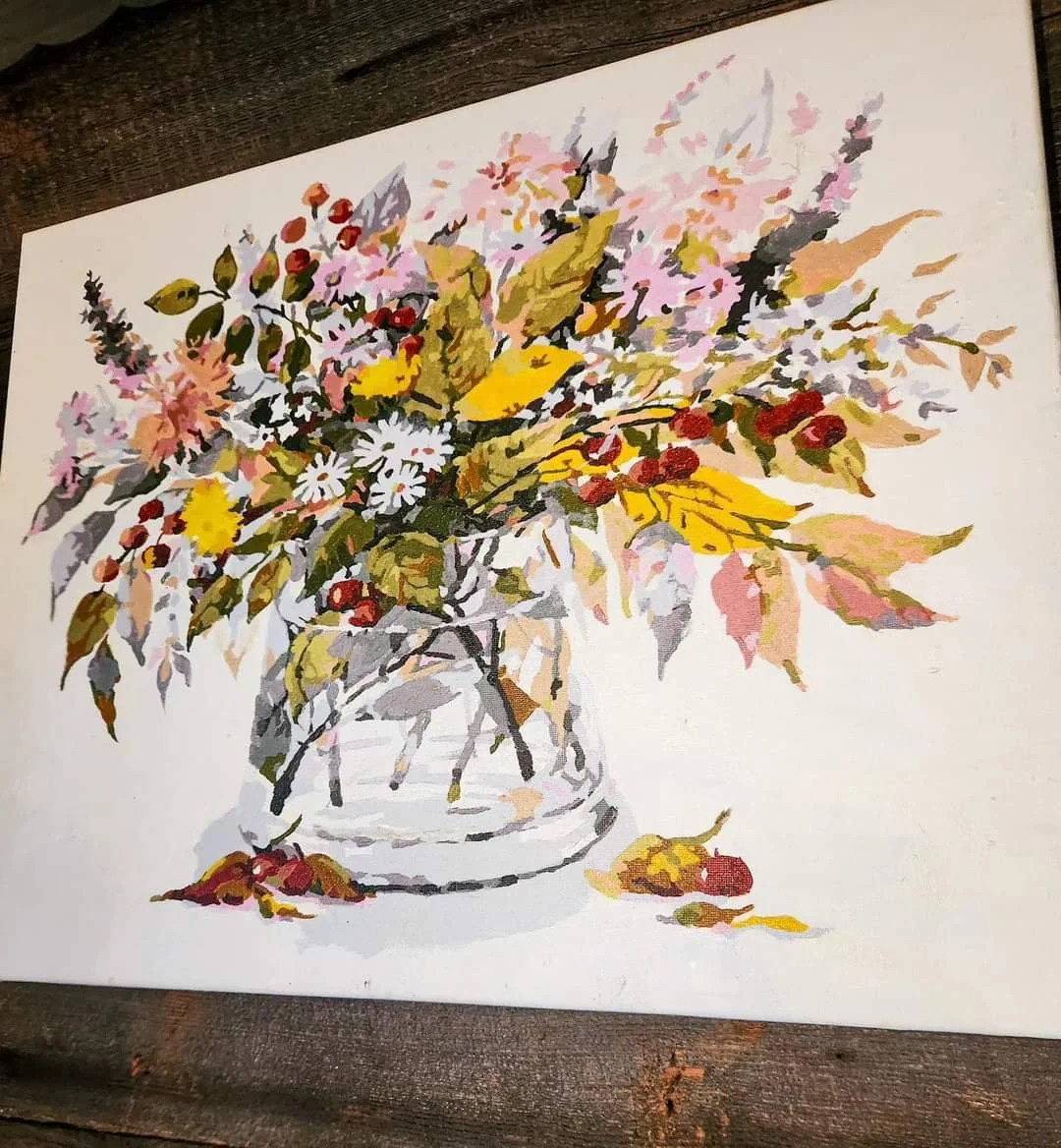Flowers in Base Painting