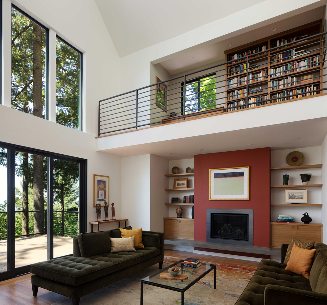 Living room design by Jenni Leasia Interior Design in Portland