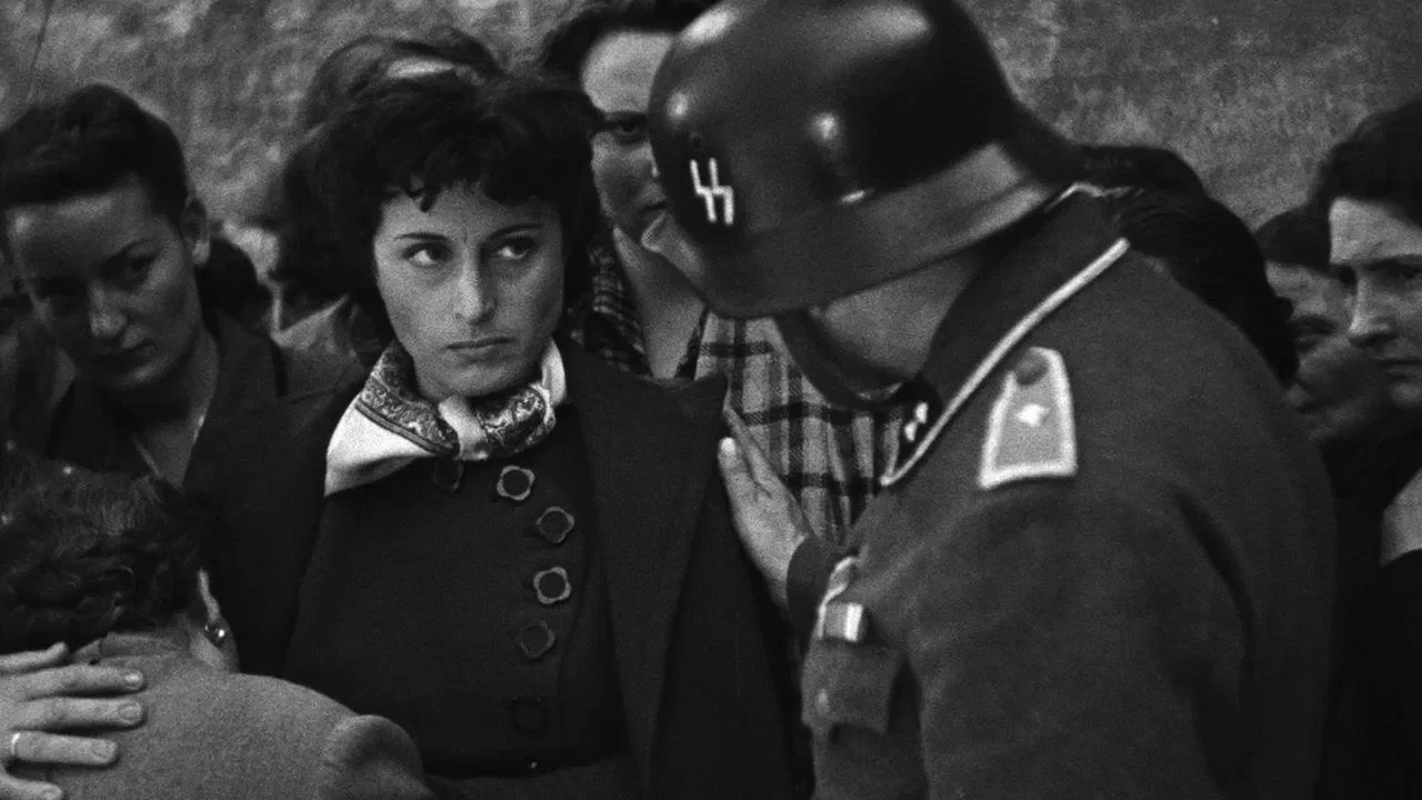 An image from the movie Rome, Open City.