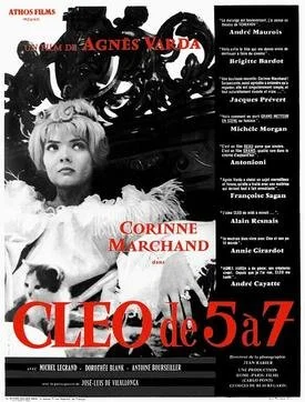 Original movie poster of Agnes Varda's Cleo from 5 to 7.