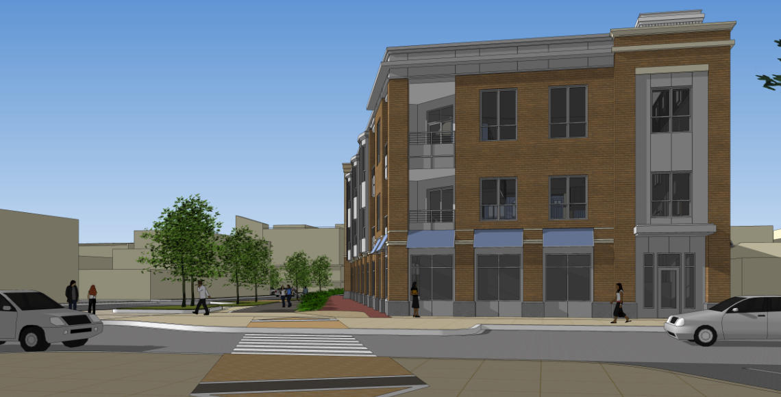 Corner of 6th & Morton, looking south along B-Line