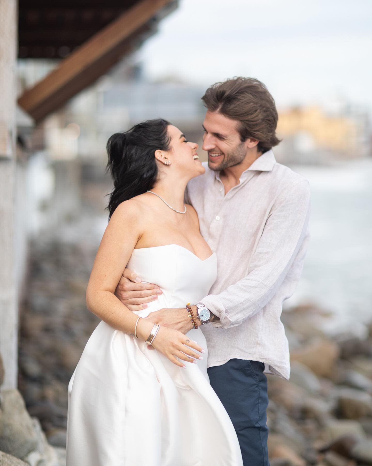 Maggie &amp; Ryan traded in their lavish Hotel Bel-Air wedding for an intimate ceremony on the beach in Malibu...and it was kinda perfect ✨