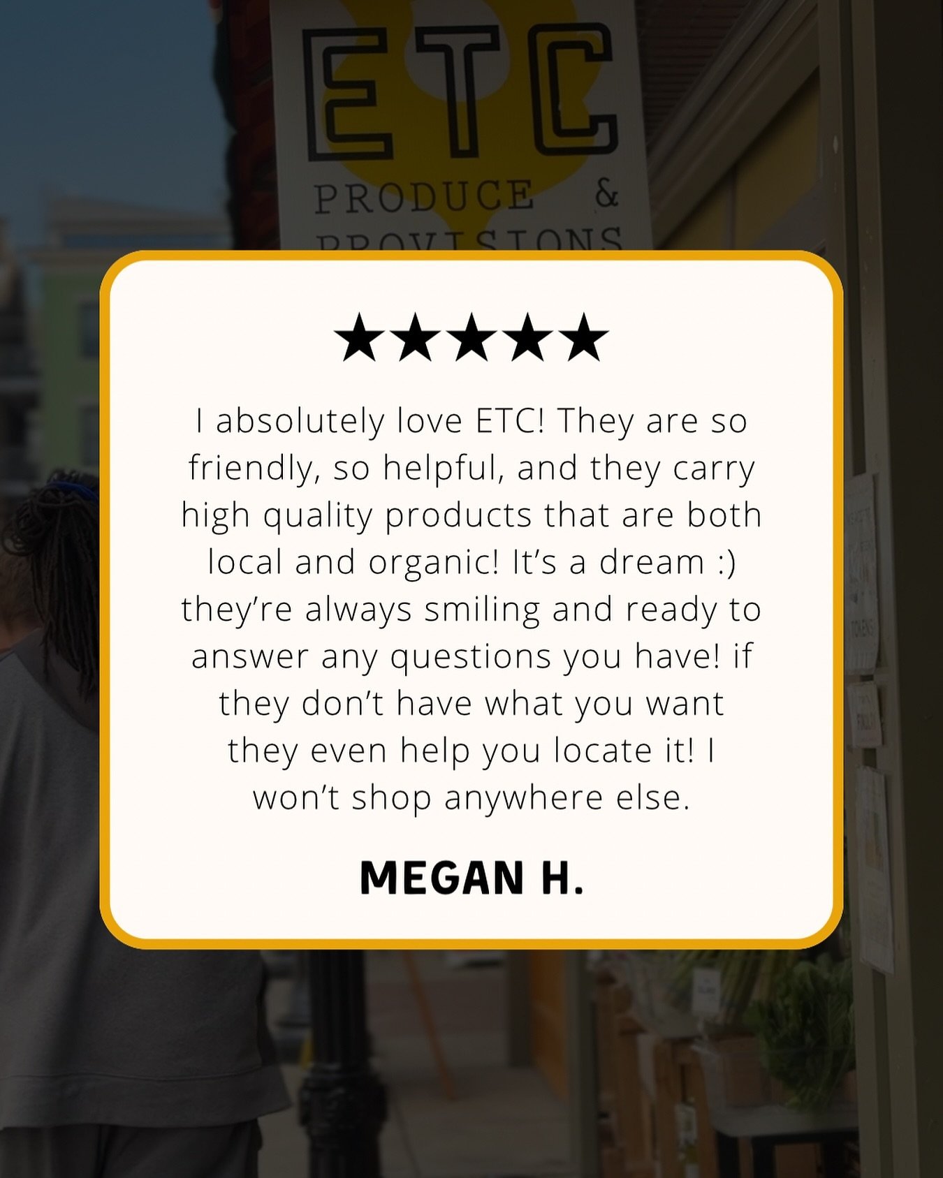 Thank you, Megan! We&rsquo;re blushing🤩
Had a great visit? We&rsquo;d love to hear about it on Google!

#5star #supportsmallbusiness #findlaymarket #otr #cincinnati #cincinnatismallbusiness #fresh #local #organic #review