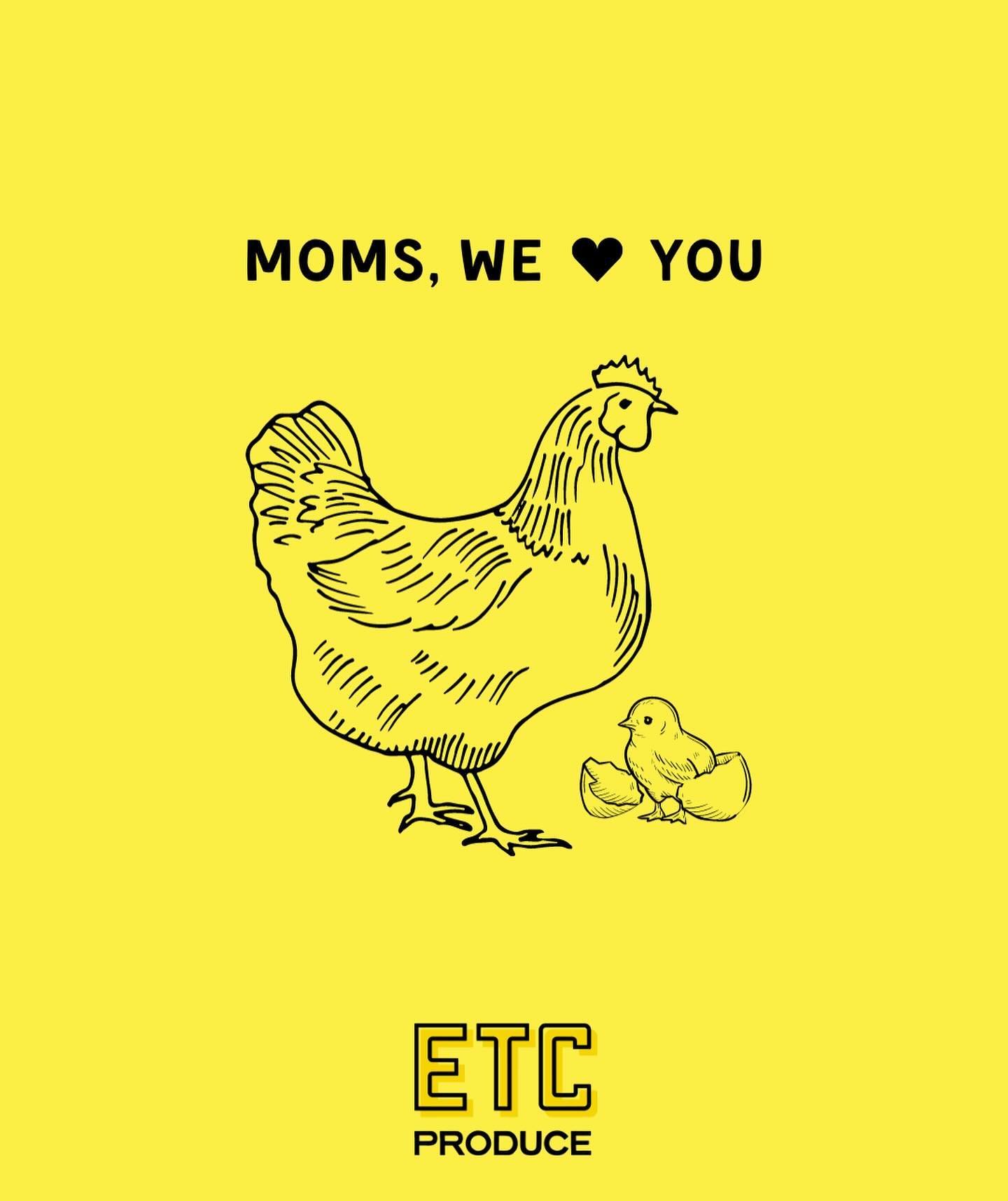 This Mother&rsquo;s Day, celebrate mom with brunch, lunch, or whatever she desires with local supplies from ETC! We&rsquo;ve got the essentials available in-store + online for delivery through Friday💞
Swipe for just a few brunch basics to make her f