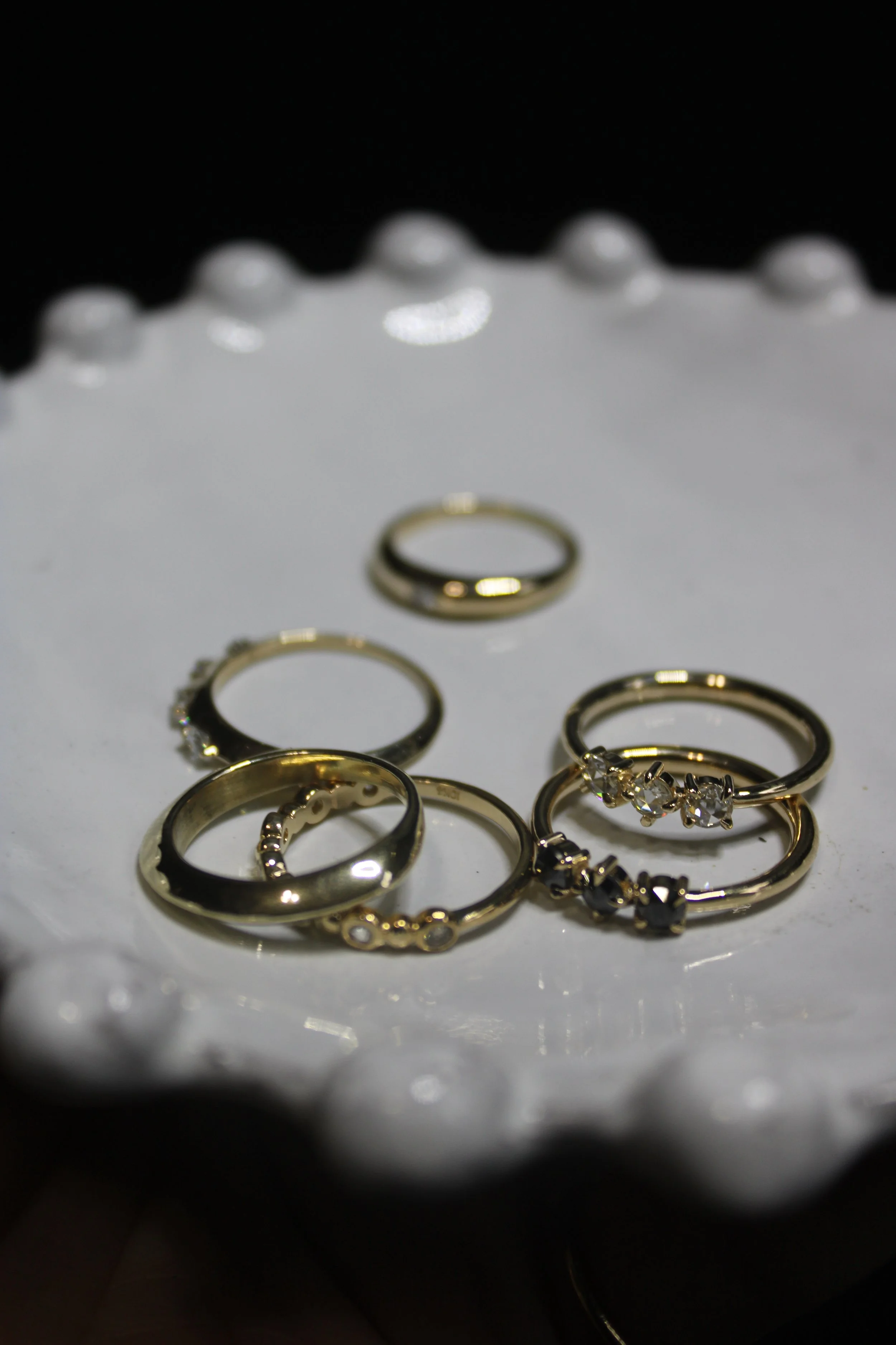 rae ring, white — BRUCE jewelry