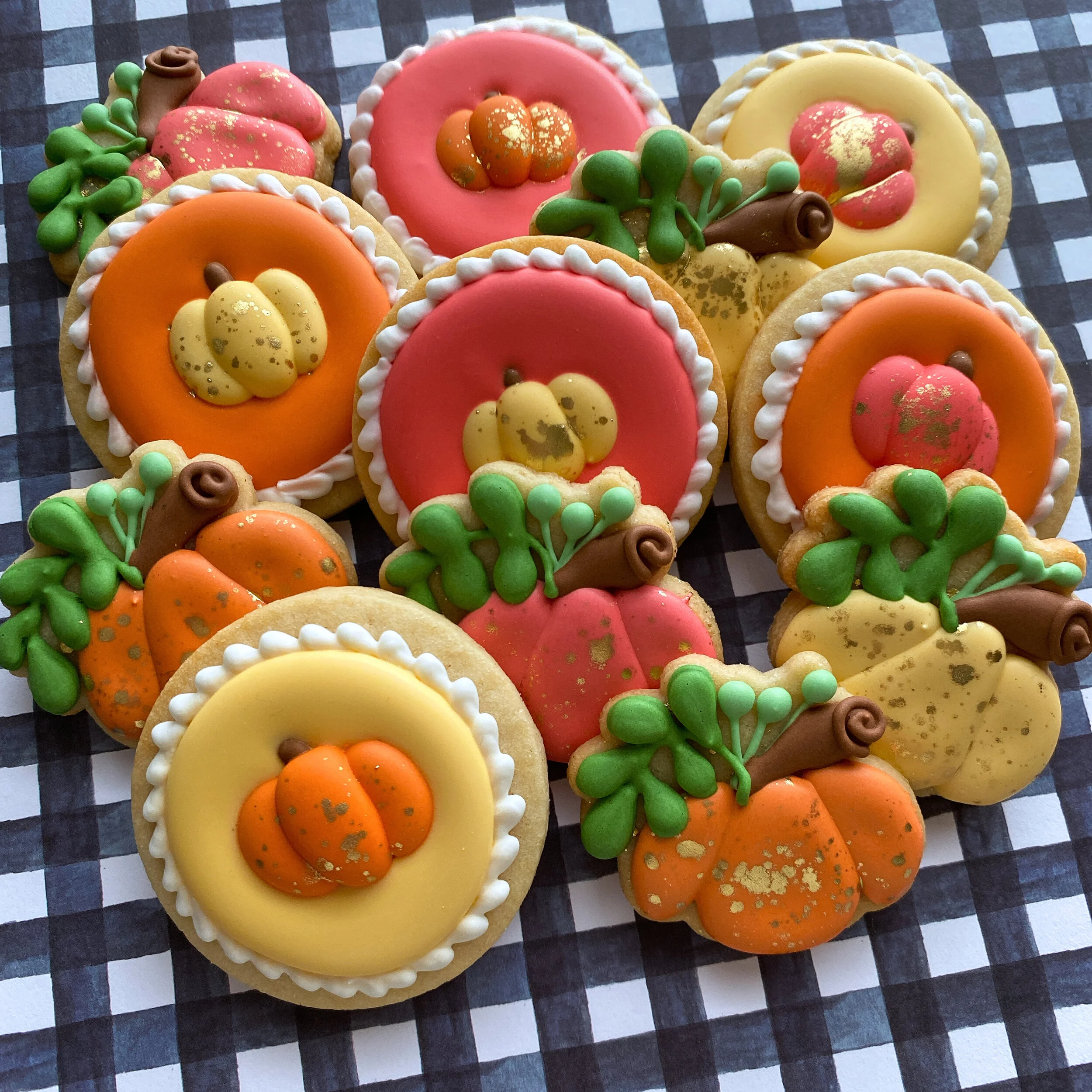 Mini Pumpkin Variety - 12 cookies