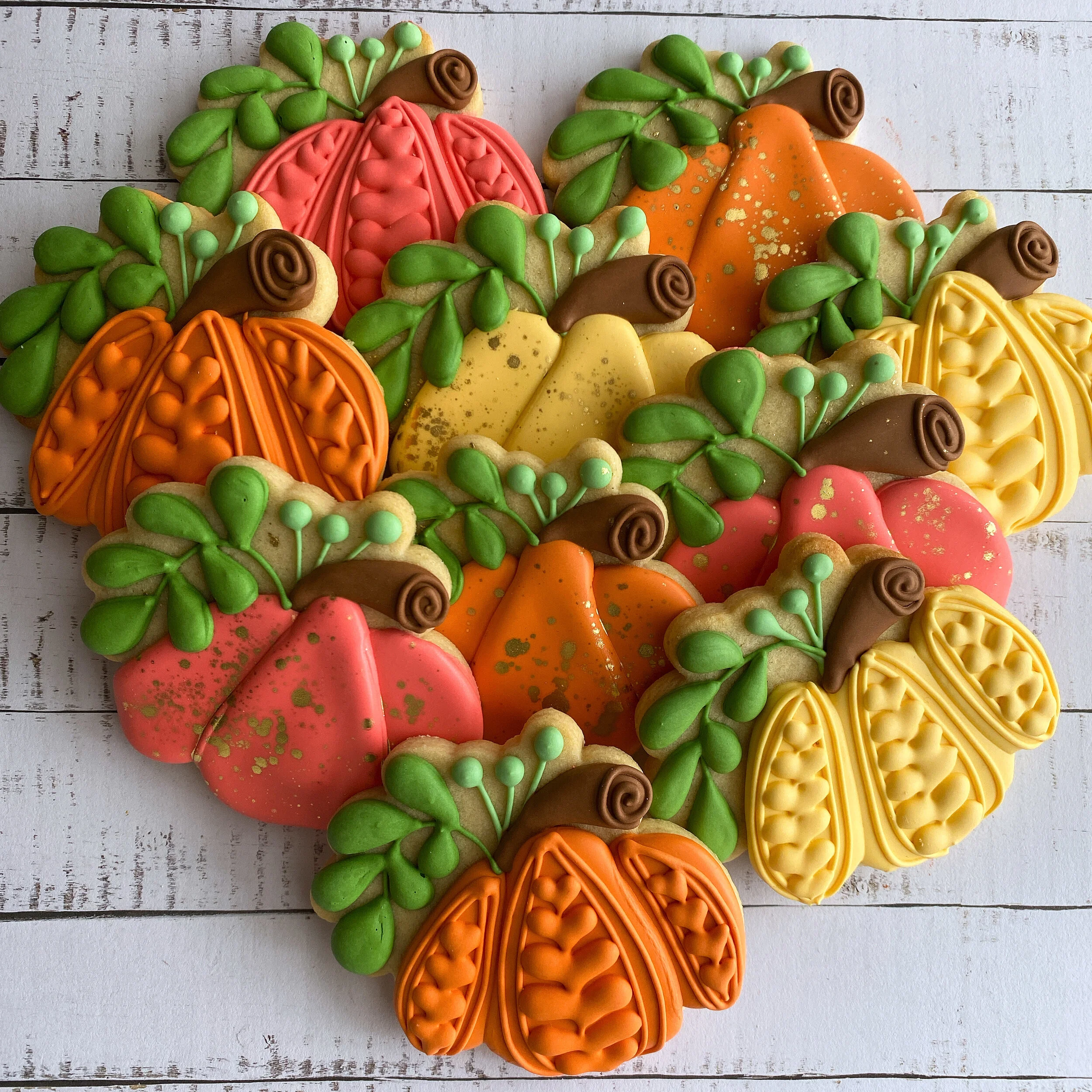 Fancy Pumpkin Set - 10 cookies