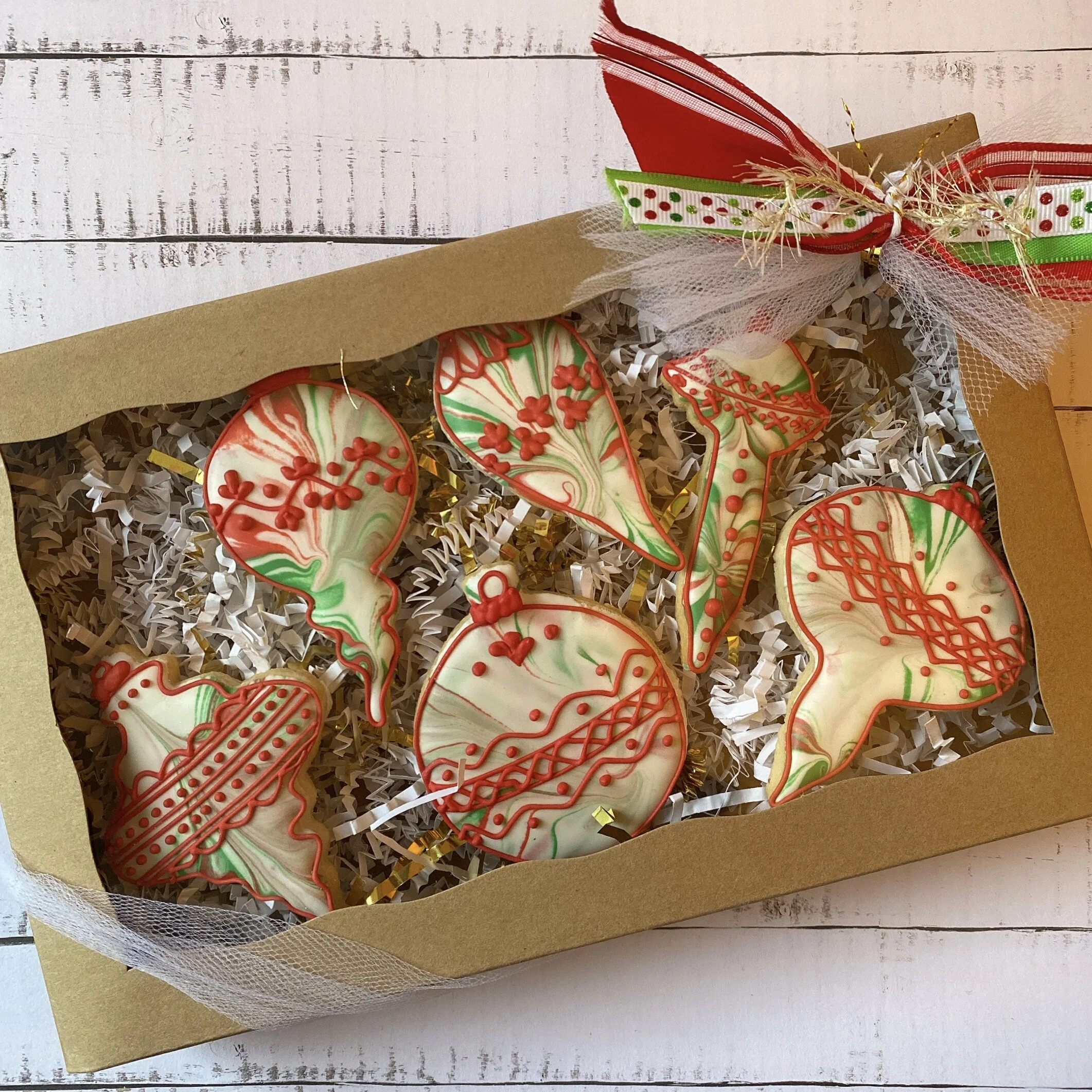 Ornament Giftbox Set - 6 cookies