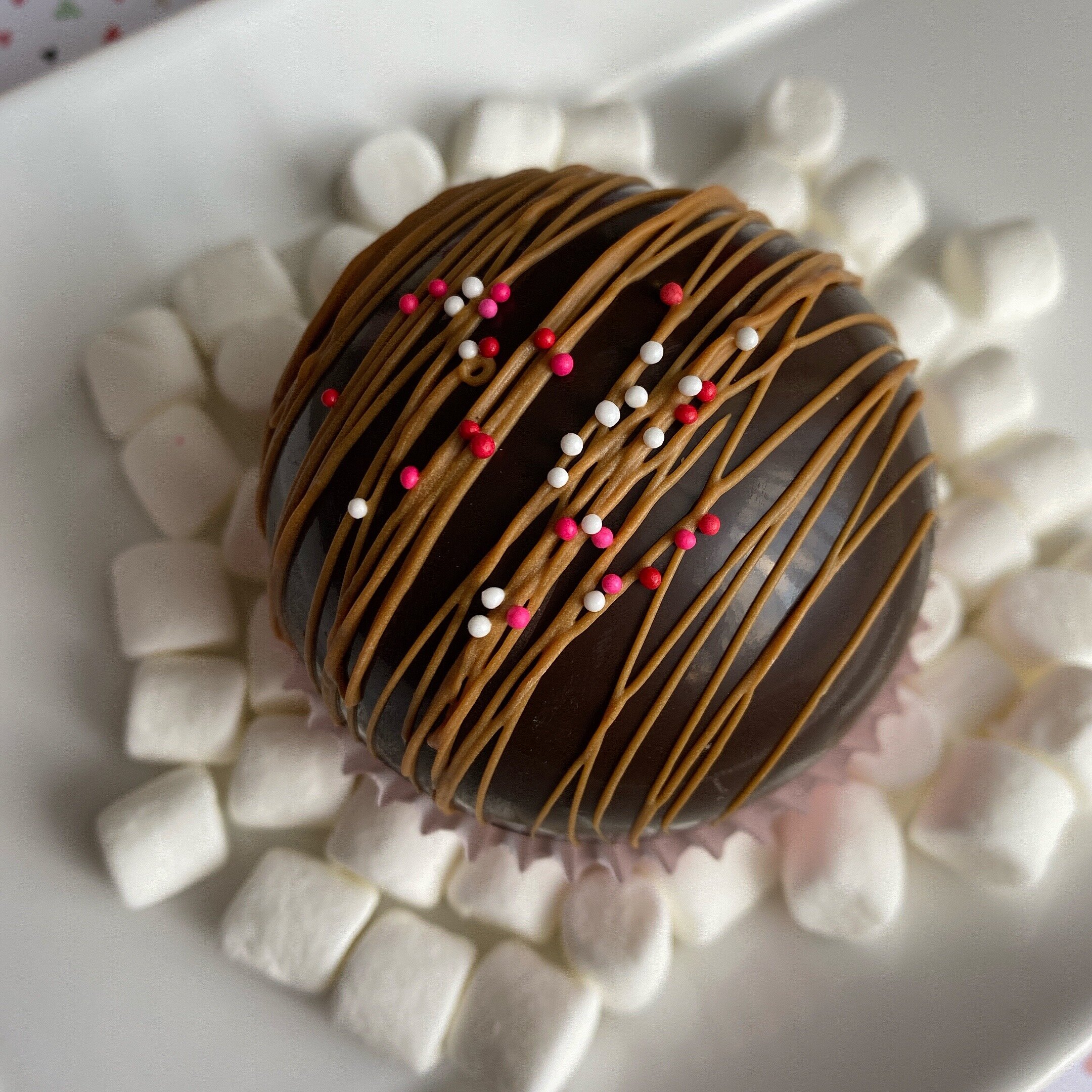 Dark Chocolate Caramel Mocha Bomb
