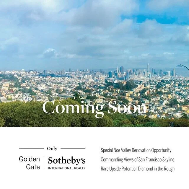 Noe Valley Renovation Opportunity coming soon. &ldquo;On a Clear Day you can see forever&rdquo; from this 3bd 2.5ba  residence. #noevalley #sanfrancisco #realestate