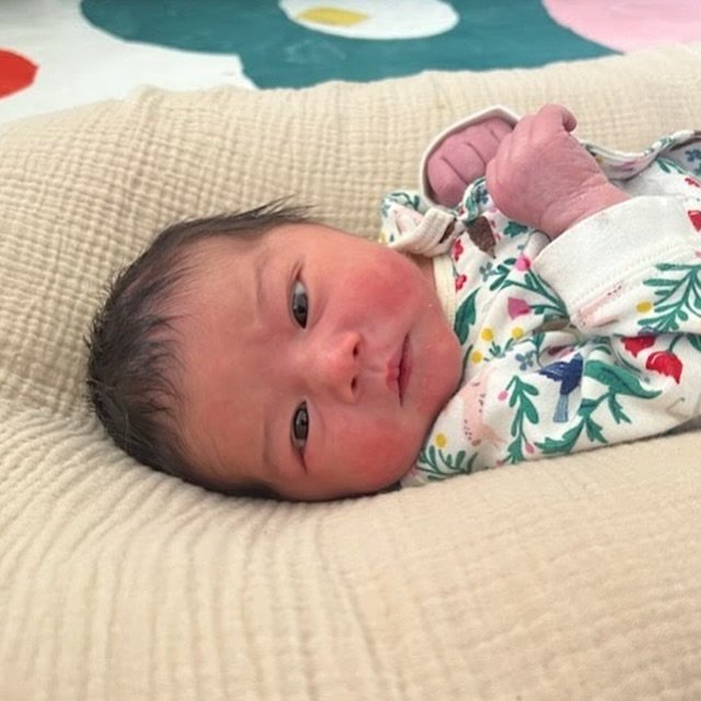 Help us welcome our newest Hearth &amp; Home baby! This little girl is so new, she doesn&rsquo;t have a name yet. She was born at home on Friday night after her mom labored through the day like a warrior. She pushed her baby out in the waterbirth tub