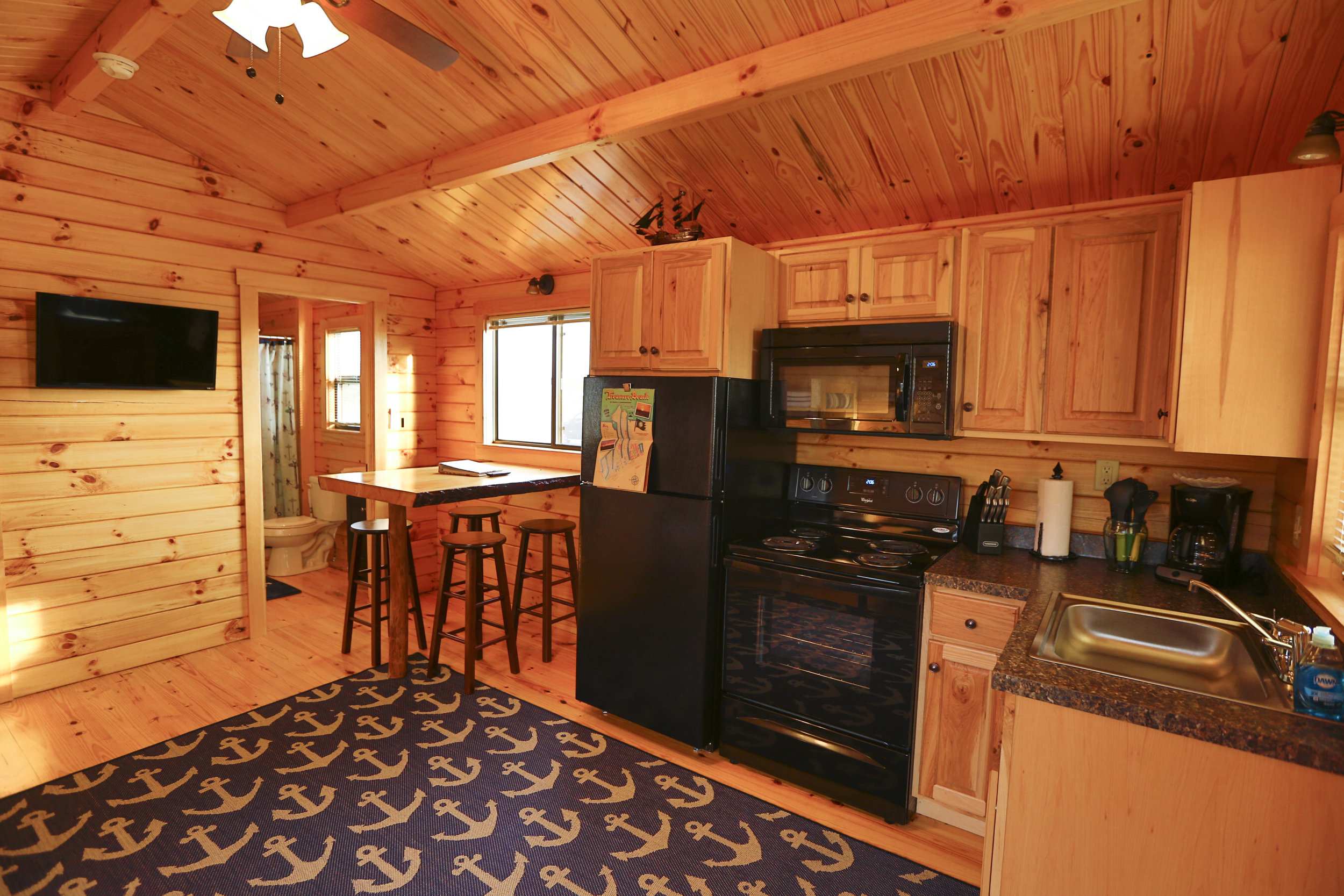 Lakefront Cabins Full Kitchen | Treasure Beach