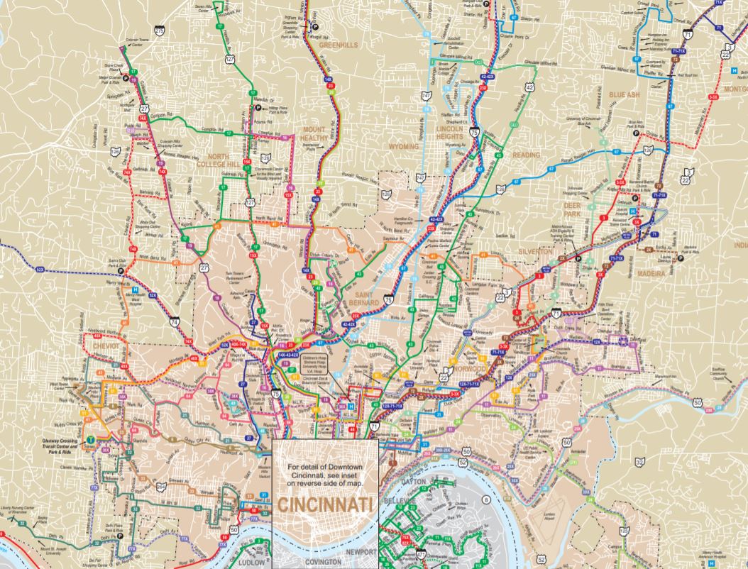 Rethinking Cincinnati's bus map