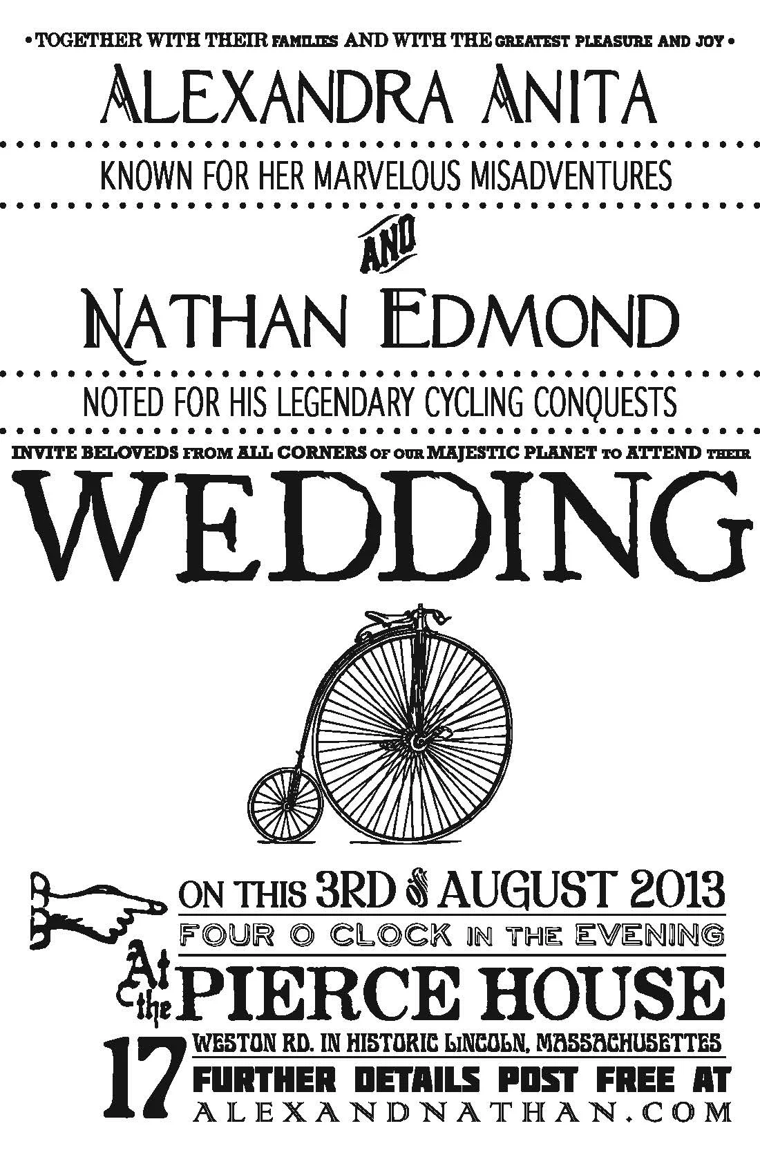 Designed + printed wedding invitations