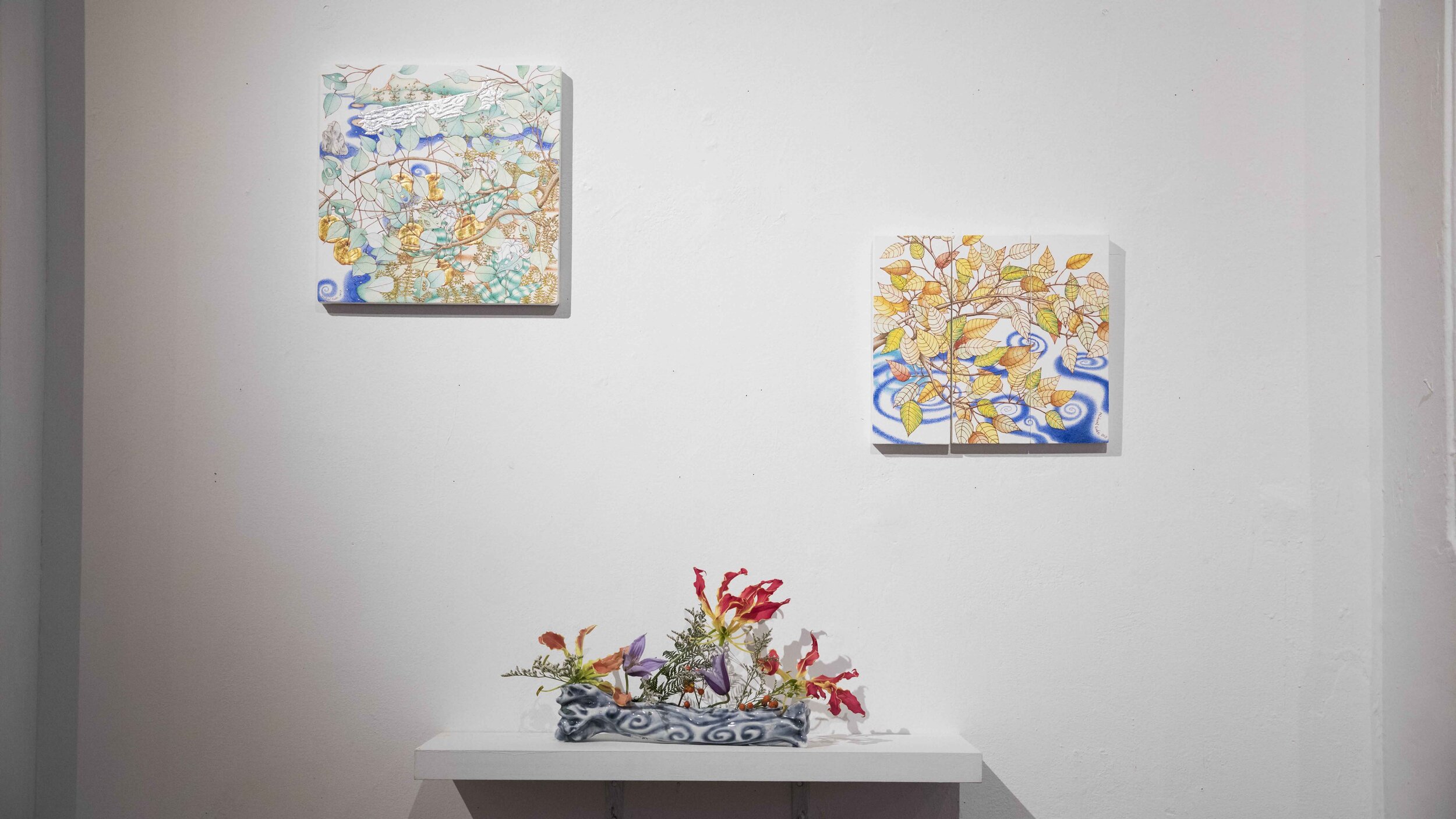   Micheal Eade: past is present is future  installation view. Photo by Nadia Peichao Lin. 