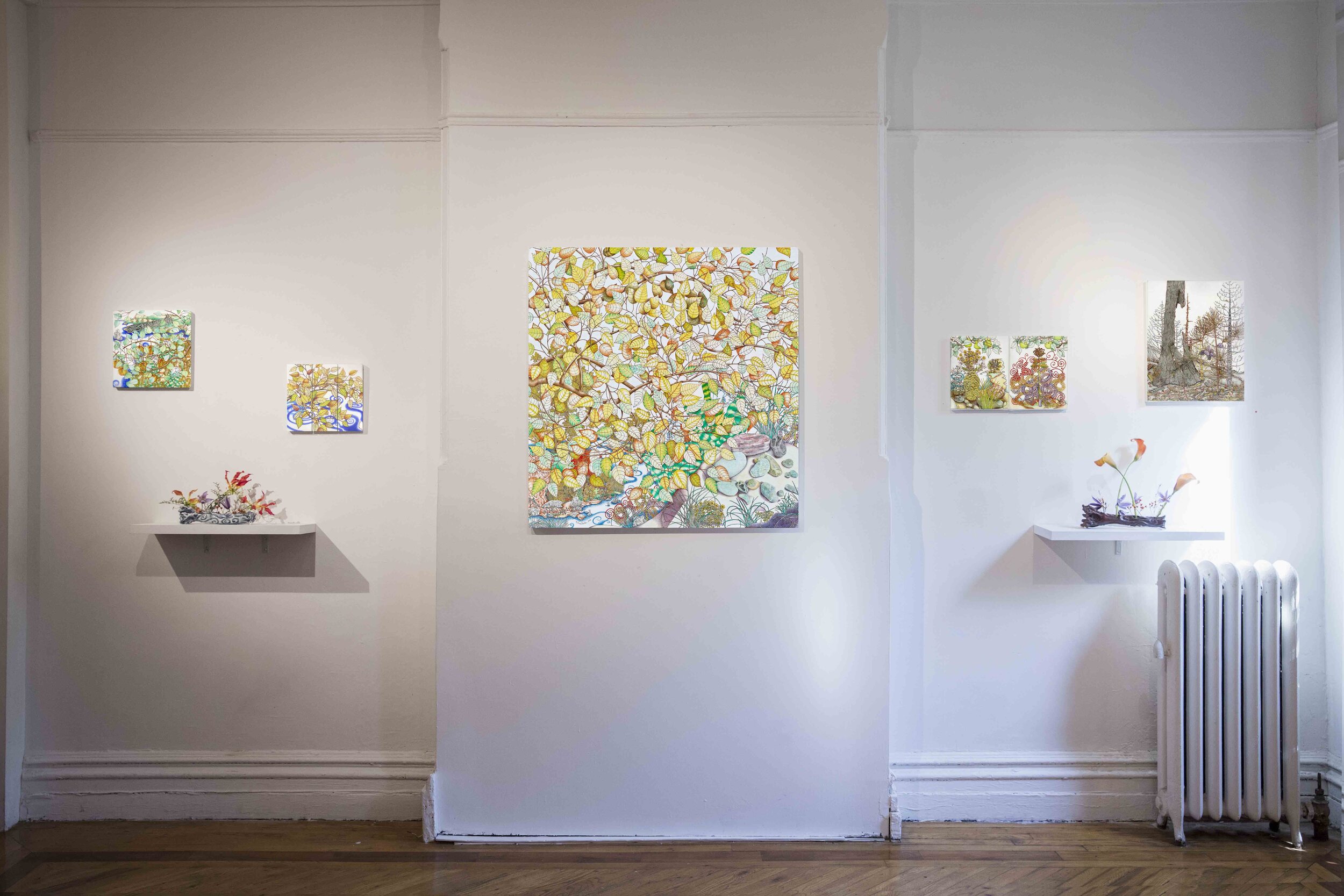   Micheal Eade: past is present is future  installation view. Photo by Nadia Peichao Lin. 