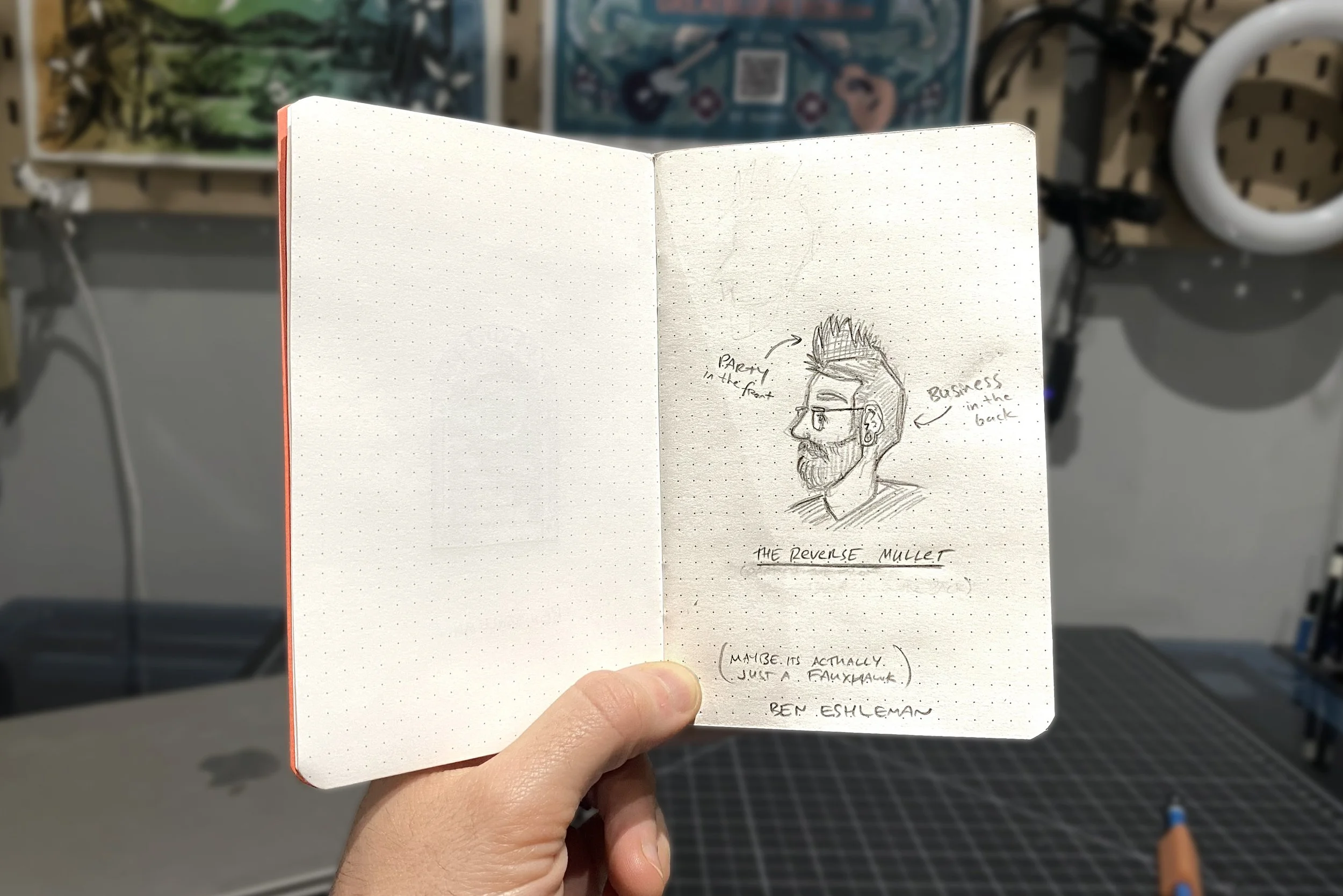 My spouse called me a reverse mullet