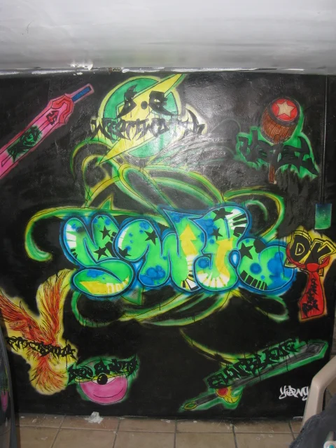 SWR mural with member names/graphics at HQ