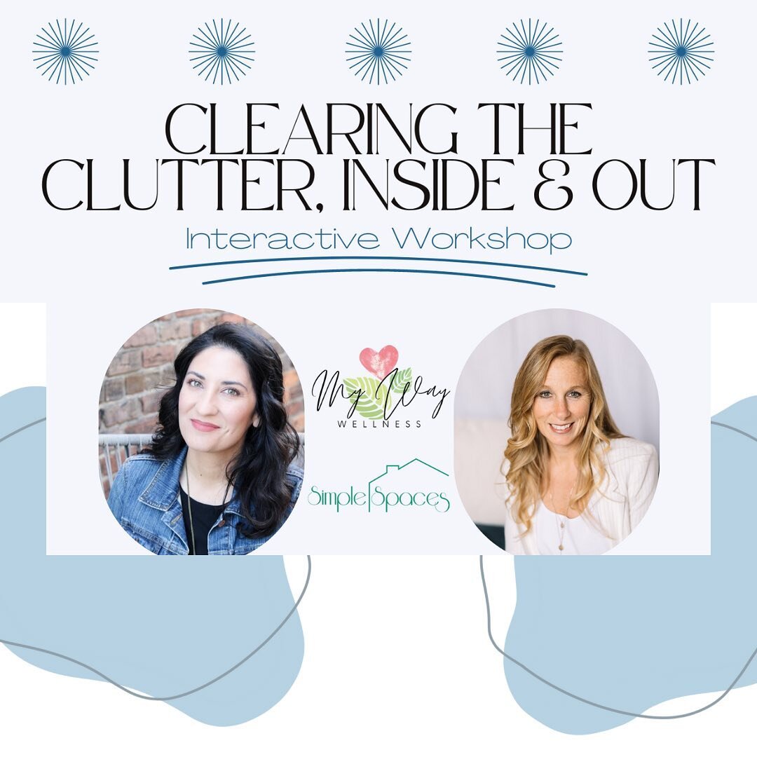 Last chance to register for free in-person workshop today at 6:30 pm @atlantasartstudio Find out how your mental and emotional health can benefit from de-cluttering and leave with a doable plan. If you&rsquo;re in the Wilmington NC area, sign up by g