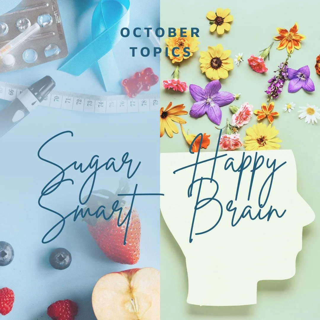🌟 Be on the lookout! 🌟 For the rest of this month, we're diving into two topics that can truly transform lives - "Being Sugar Smart" and "Keeping your Brain Happy" As a Health and Nutrition Coach I'm passionate about helping you