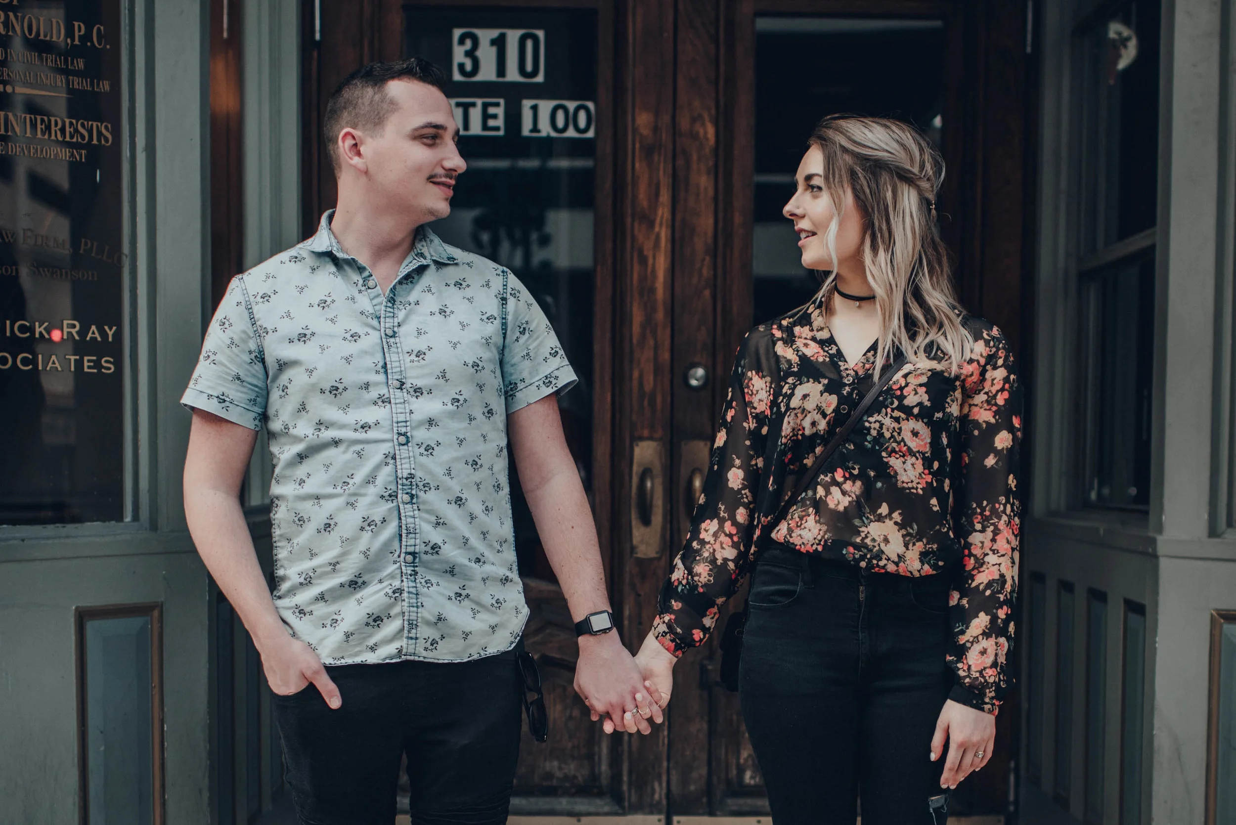 cally & josh | downtown houston portraits