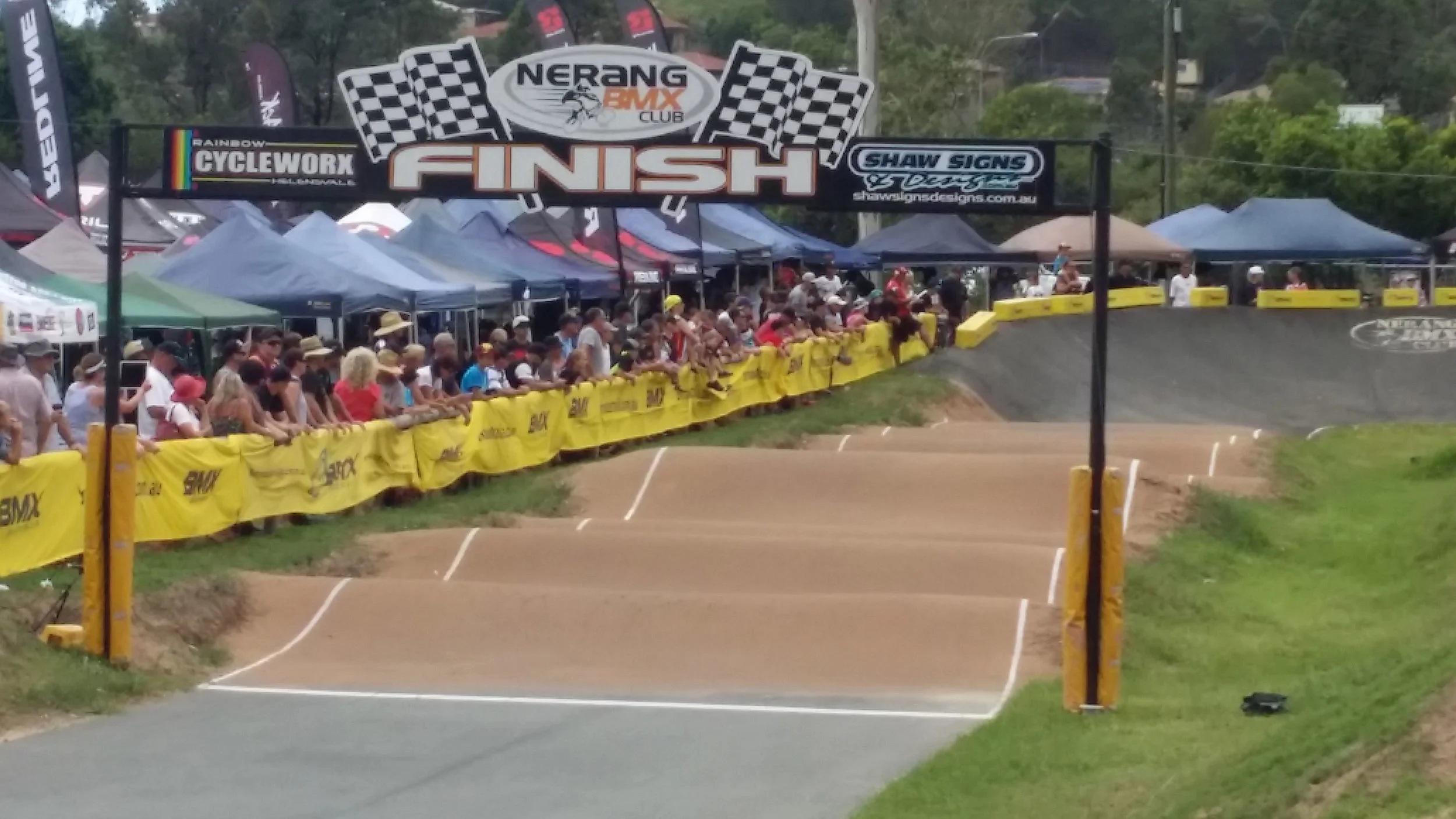 Sic Surface clear surface at Nerang BMX club track