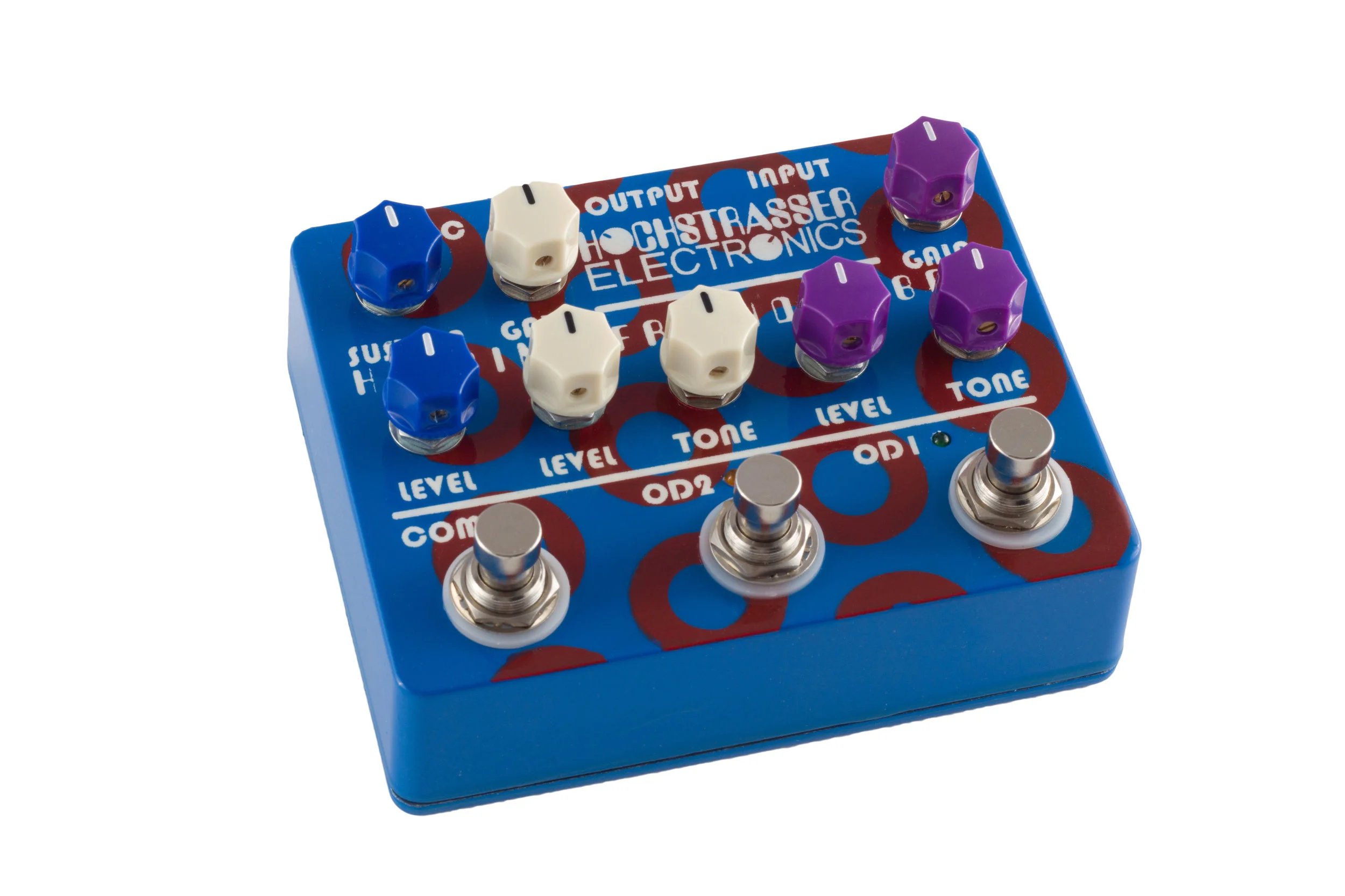 Helping Friendly Box Dual Overdrive and Compressor Pedal Alternate Side