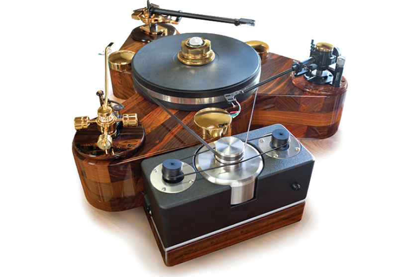  This three-armed, gold-plated masterpiece was commissioned by a demanding phonophile. 