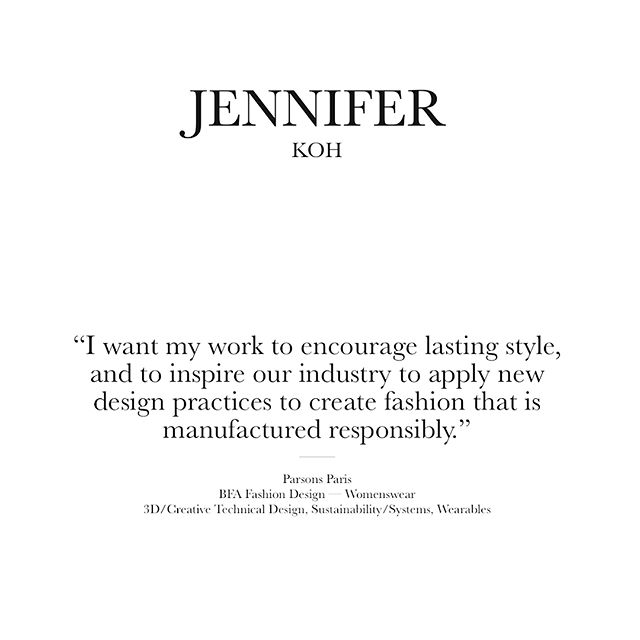 On sustainable design. From my profile on #CFDA Talent Book 📚 #CFDAplus