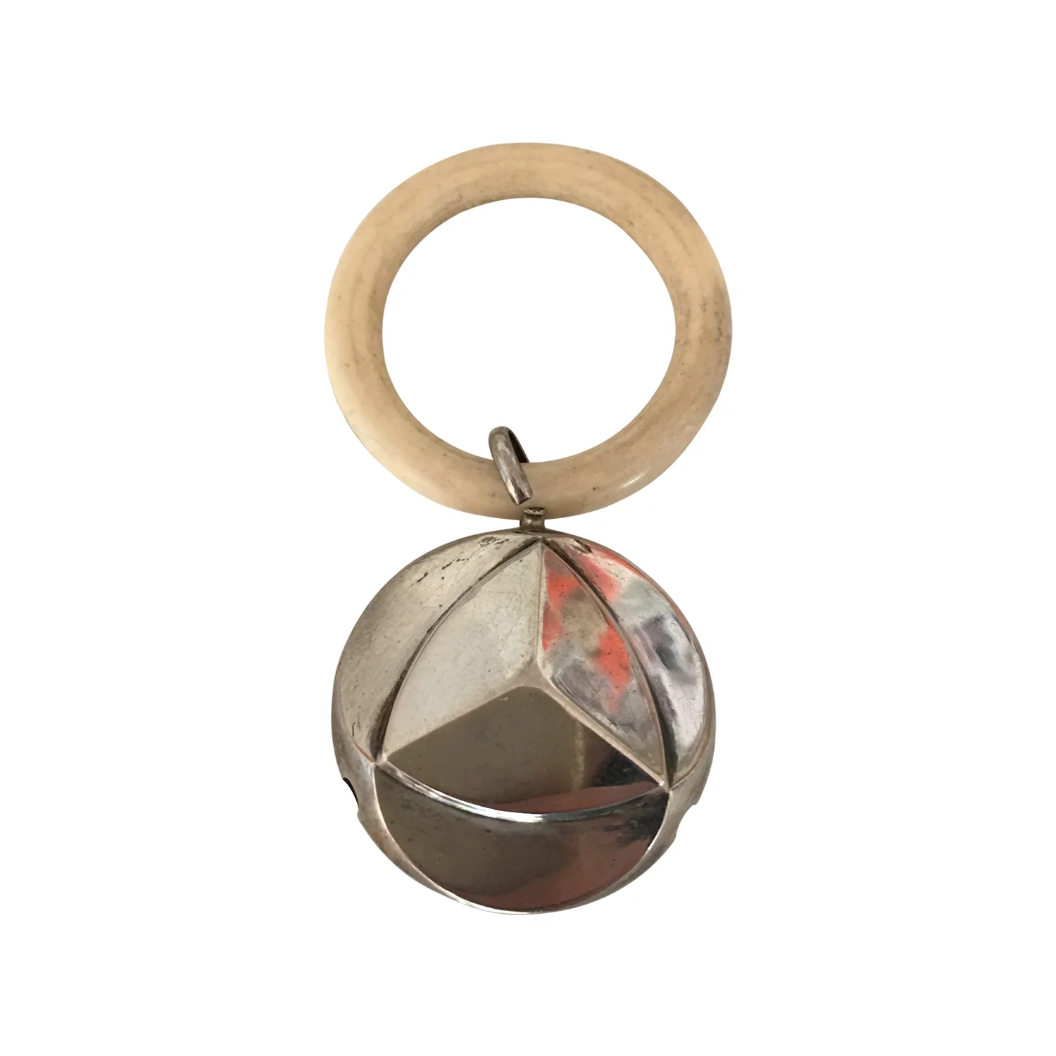 Ratle in silver and ivory, circa 1940 France