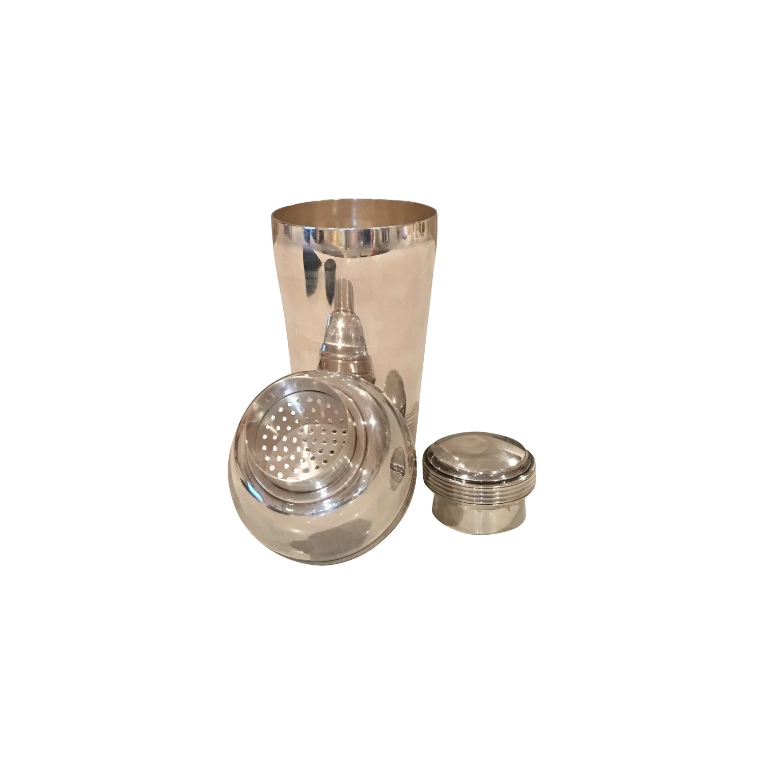 Art Deco period shaker, silver plated circa 1930 France