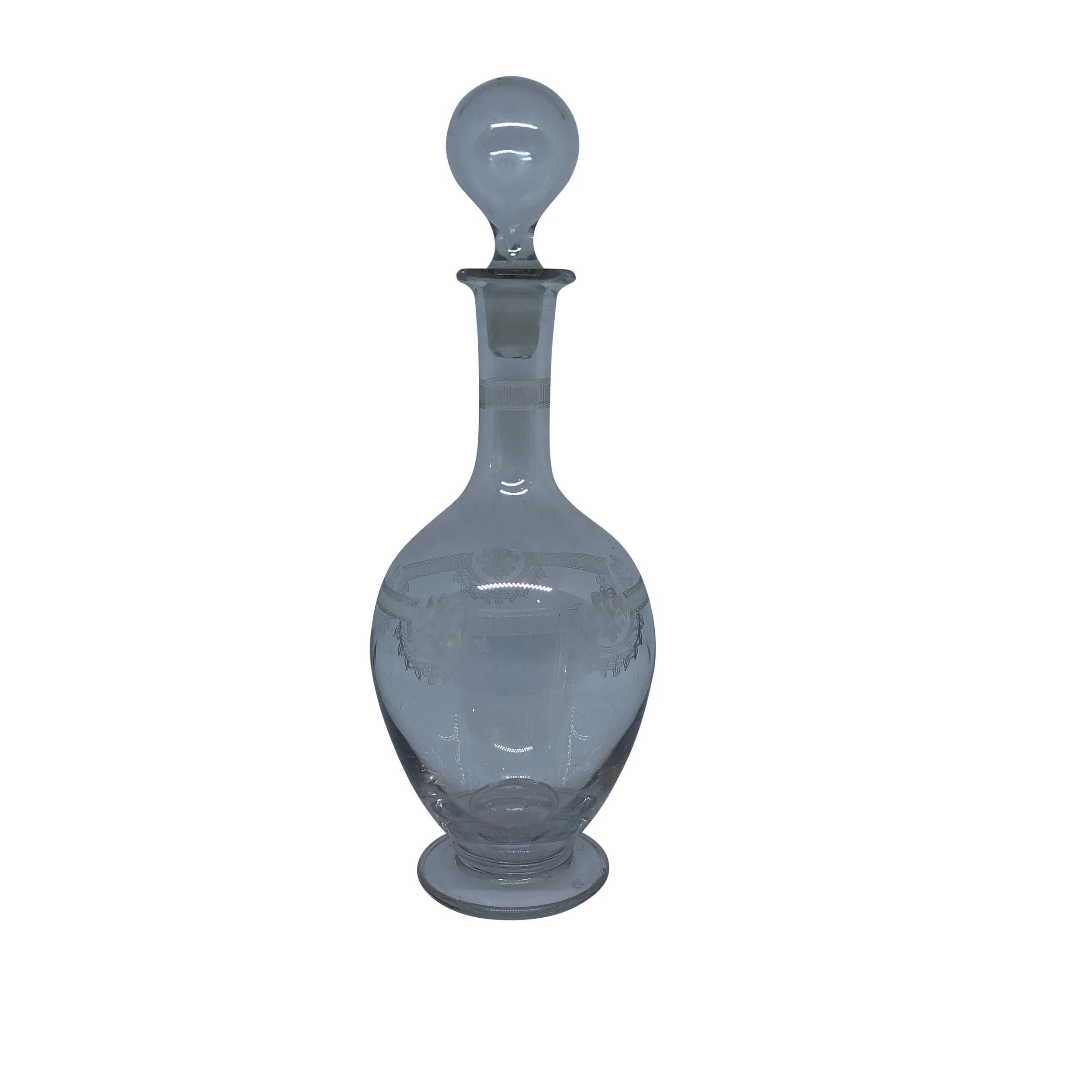 Crystal decanter with stopper