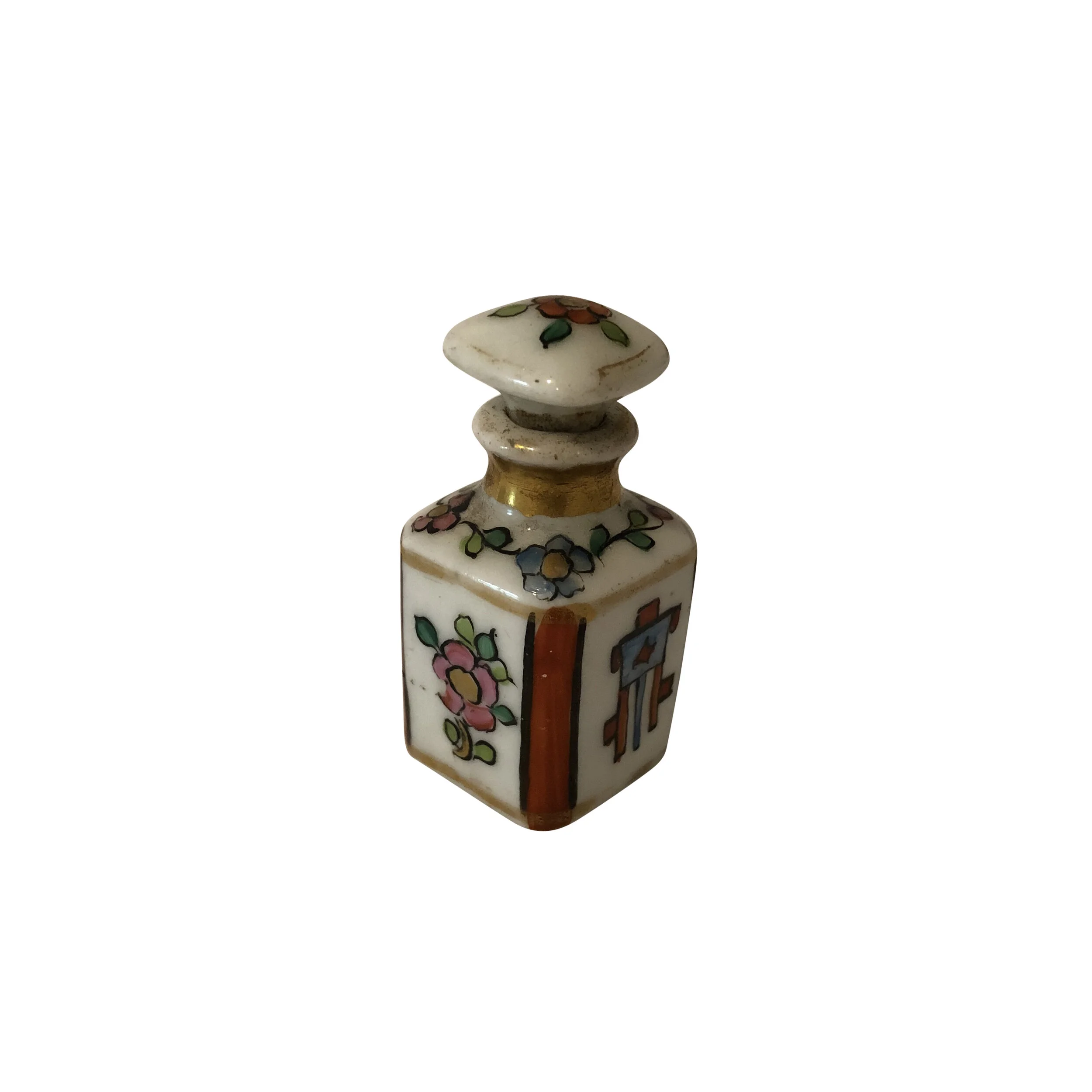 Perfume bottle with flowers 1930