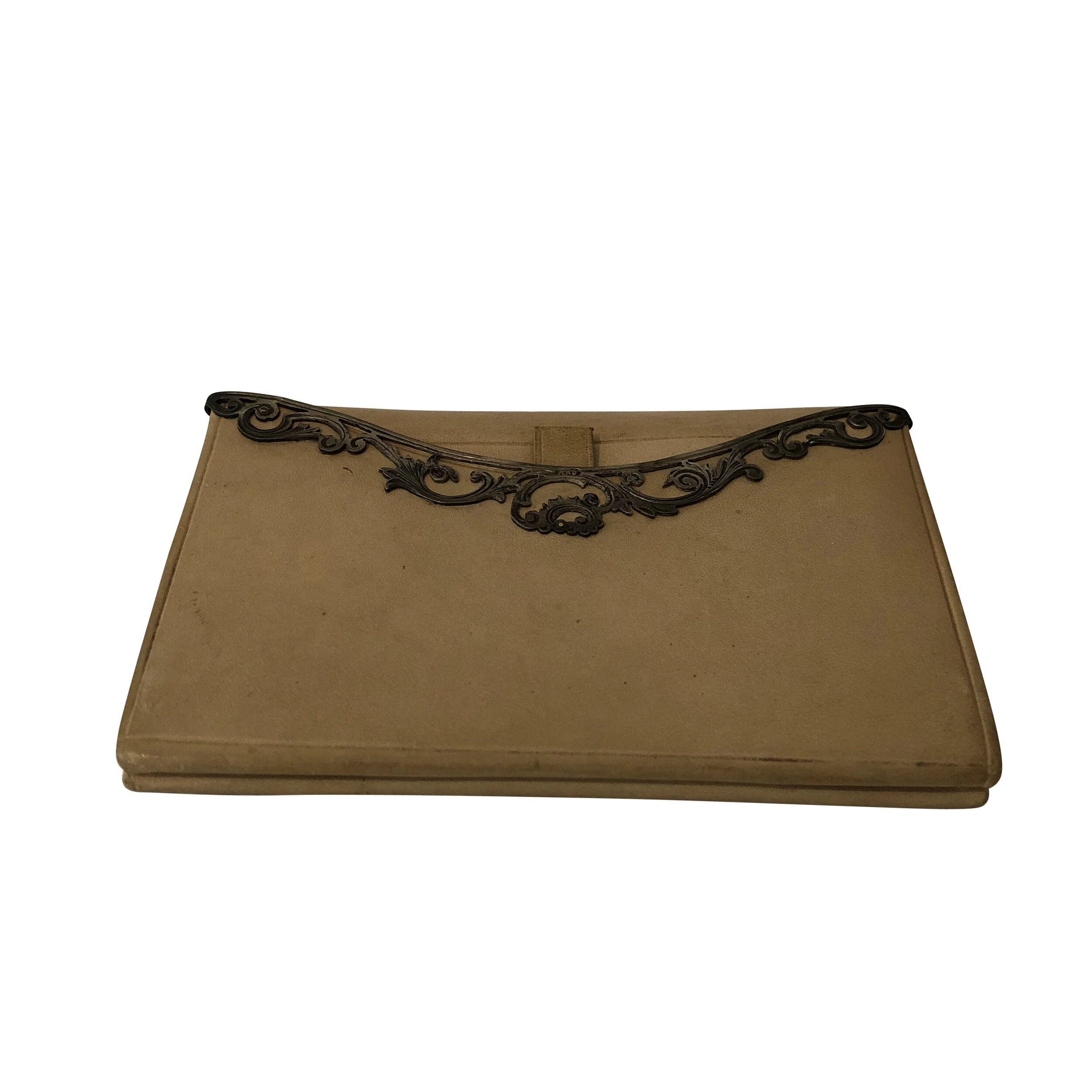 Leather and silver wallet 1900