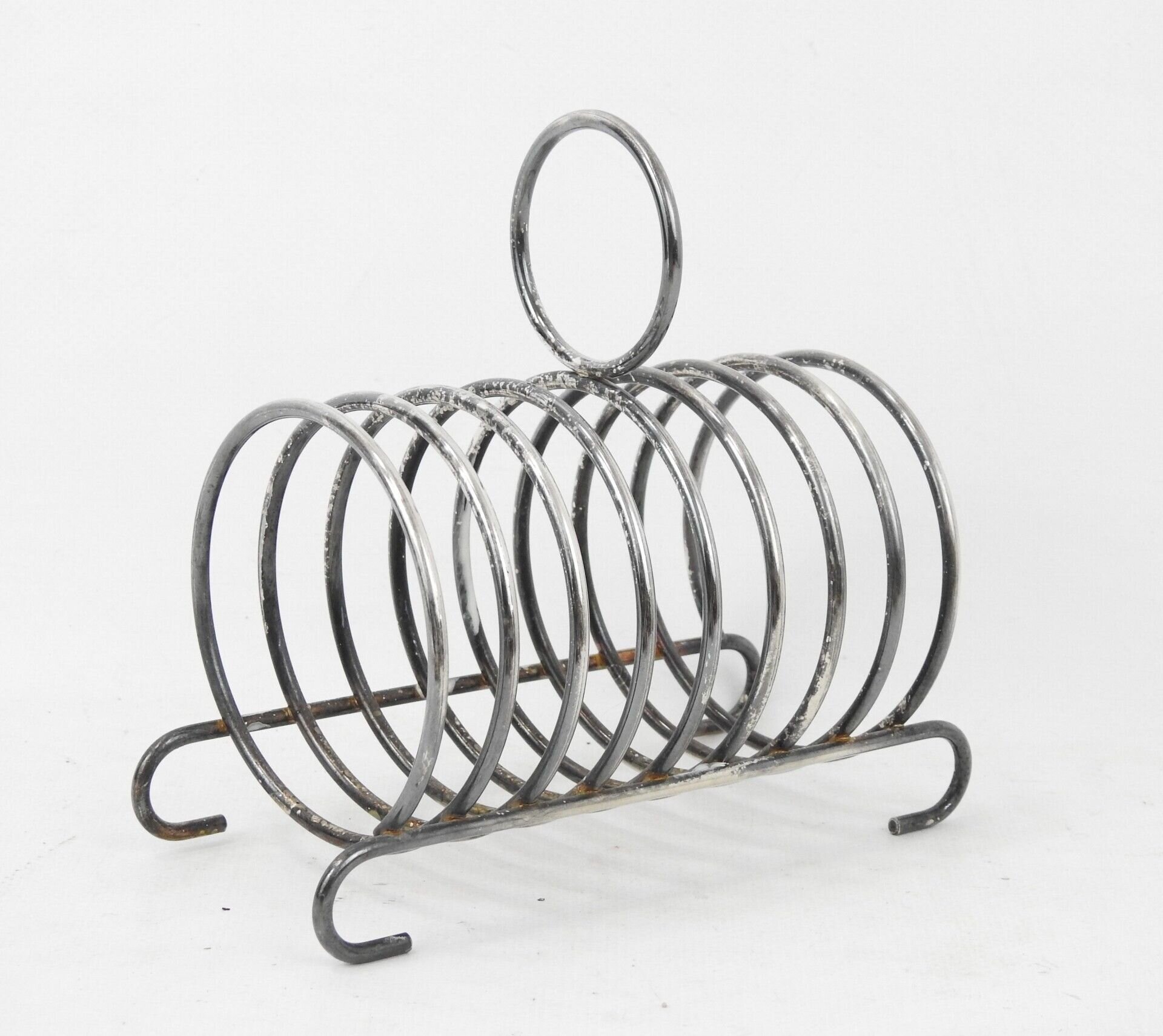 Silver Plated Toast Rack in A Circular Shape 