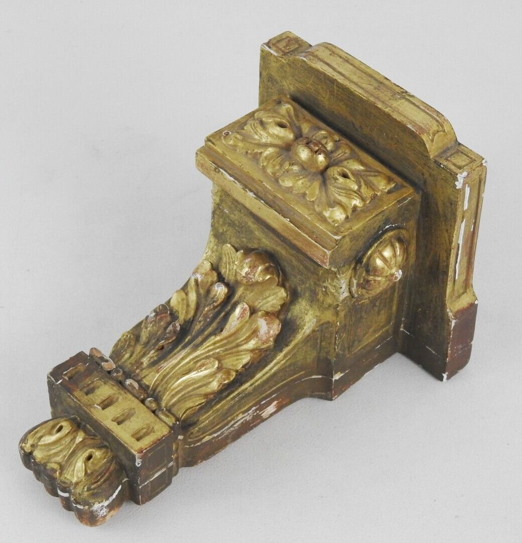 C19th Wall Console In Gilded Wood 