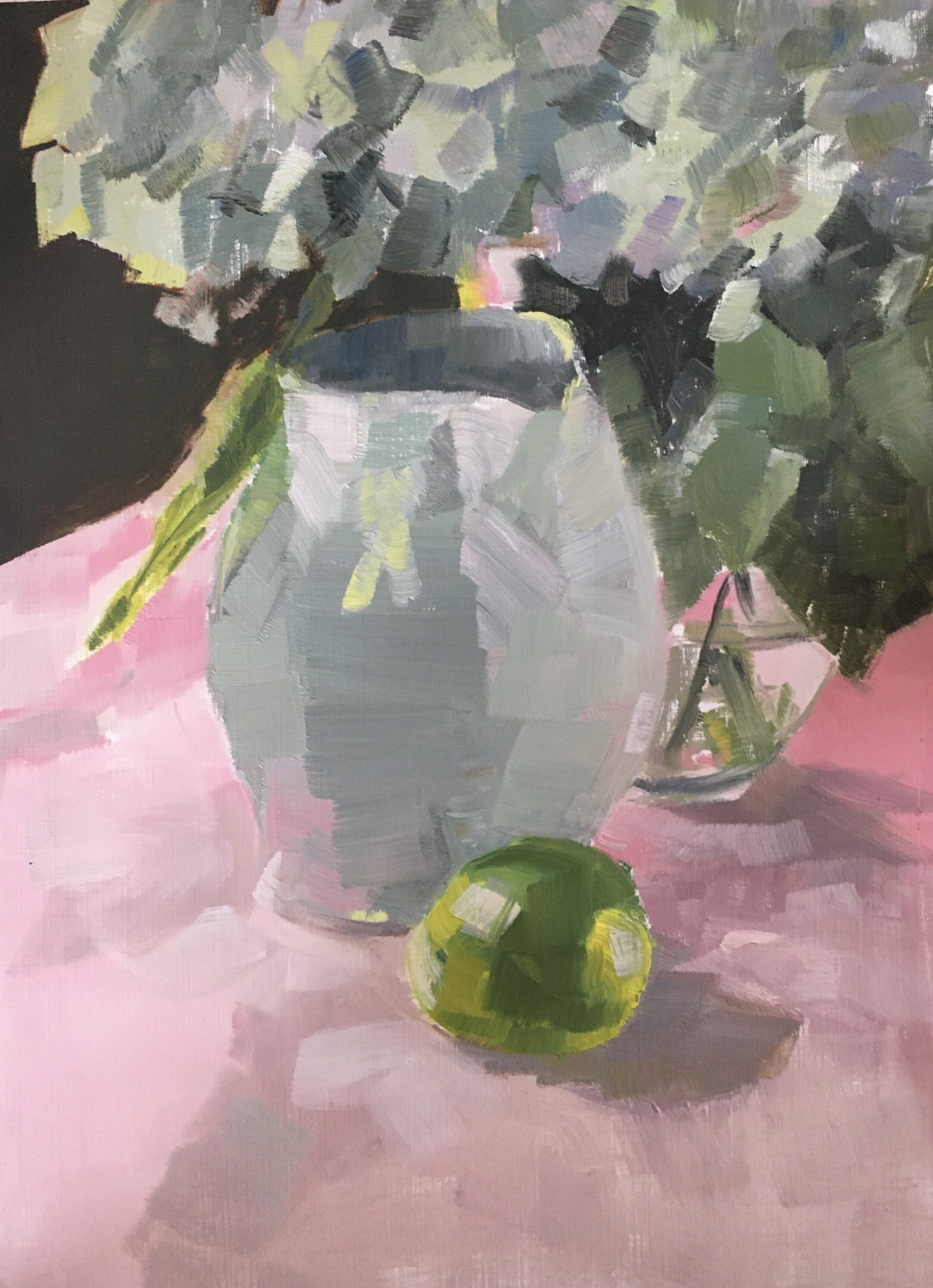 hydrangeas with lime