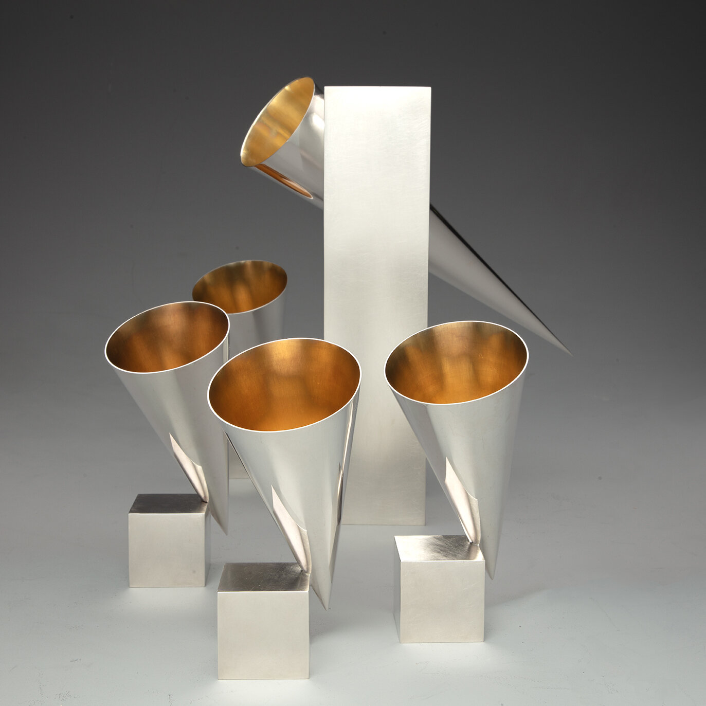 Carafe and Four Goblets
